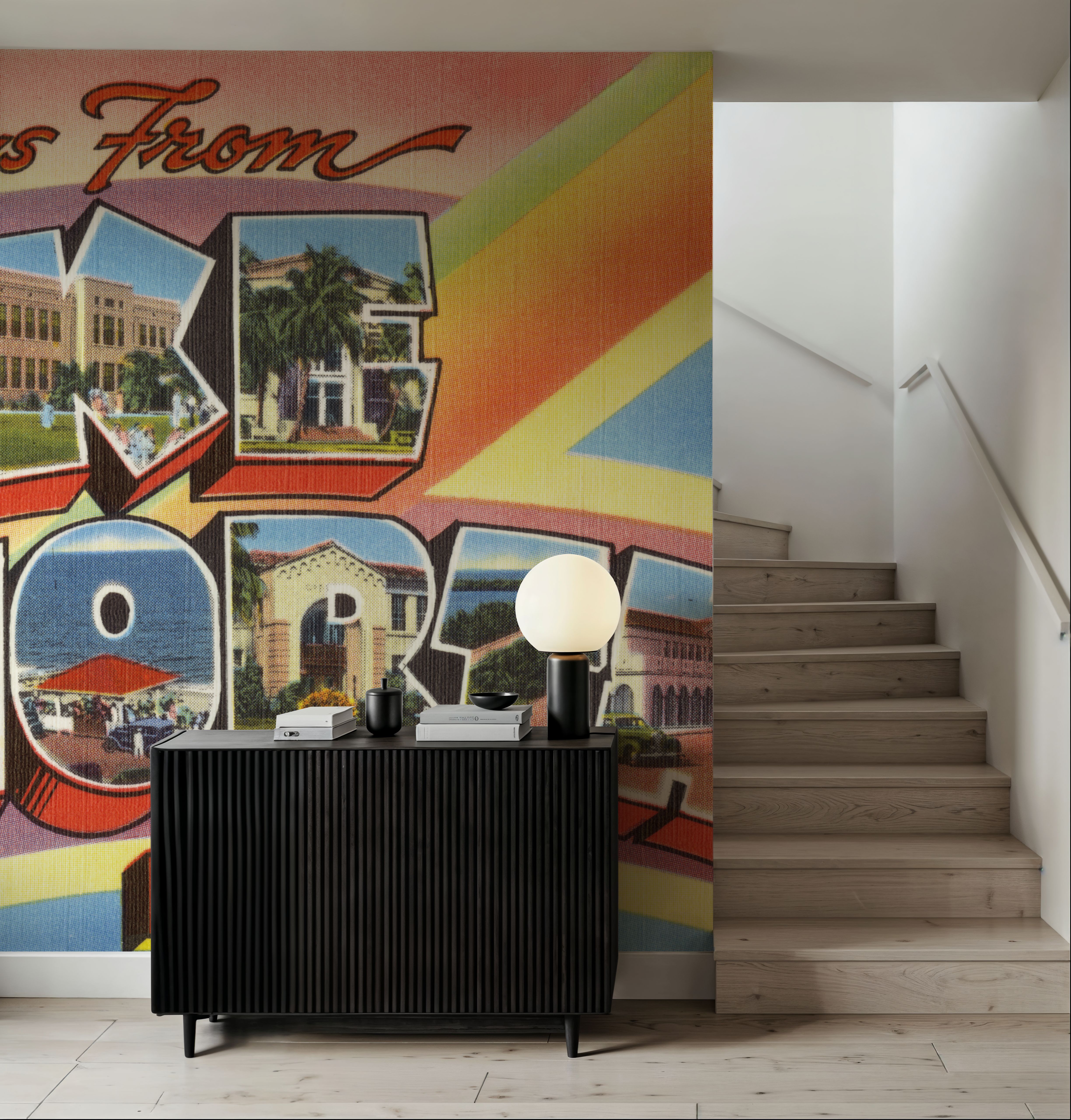 Greetings from Lake Worth - Screenprint Postcard