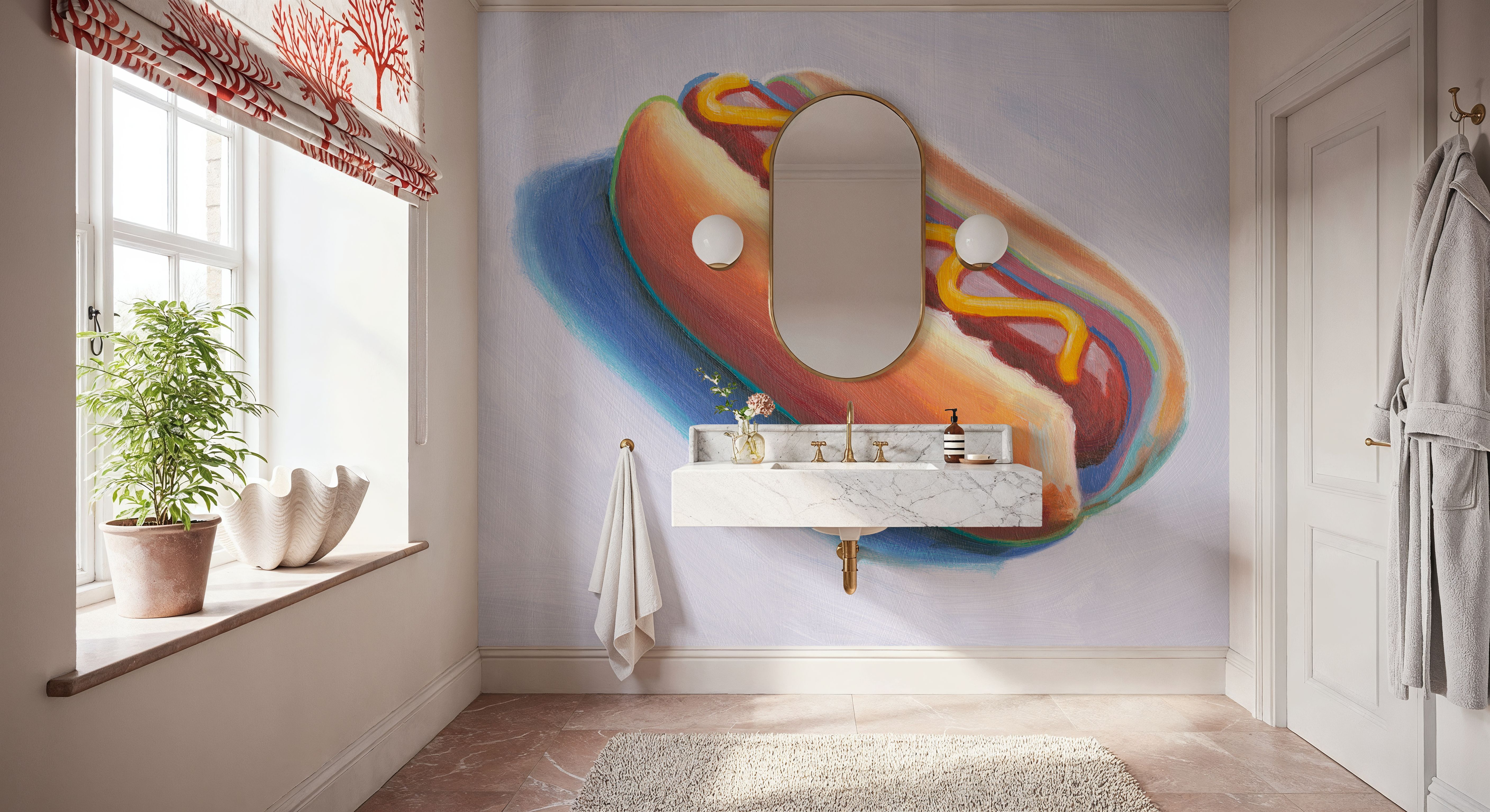 Hot Dog, Carte da parati