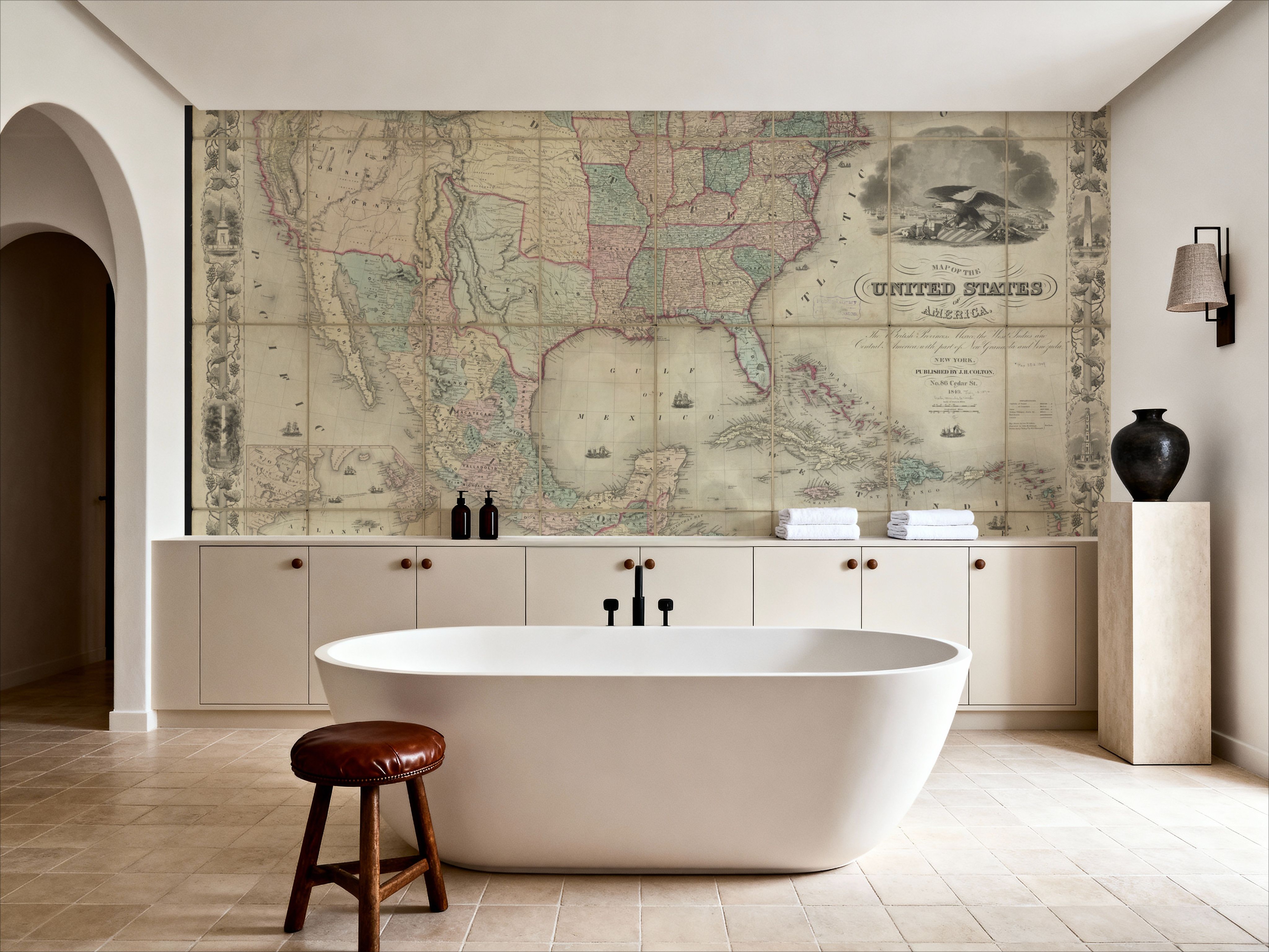 Colton's Unites States Map 1849