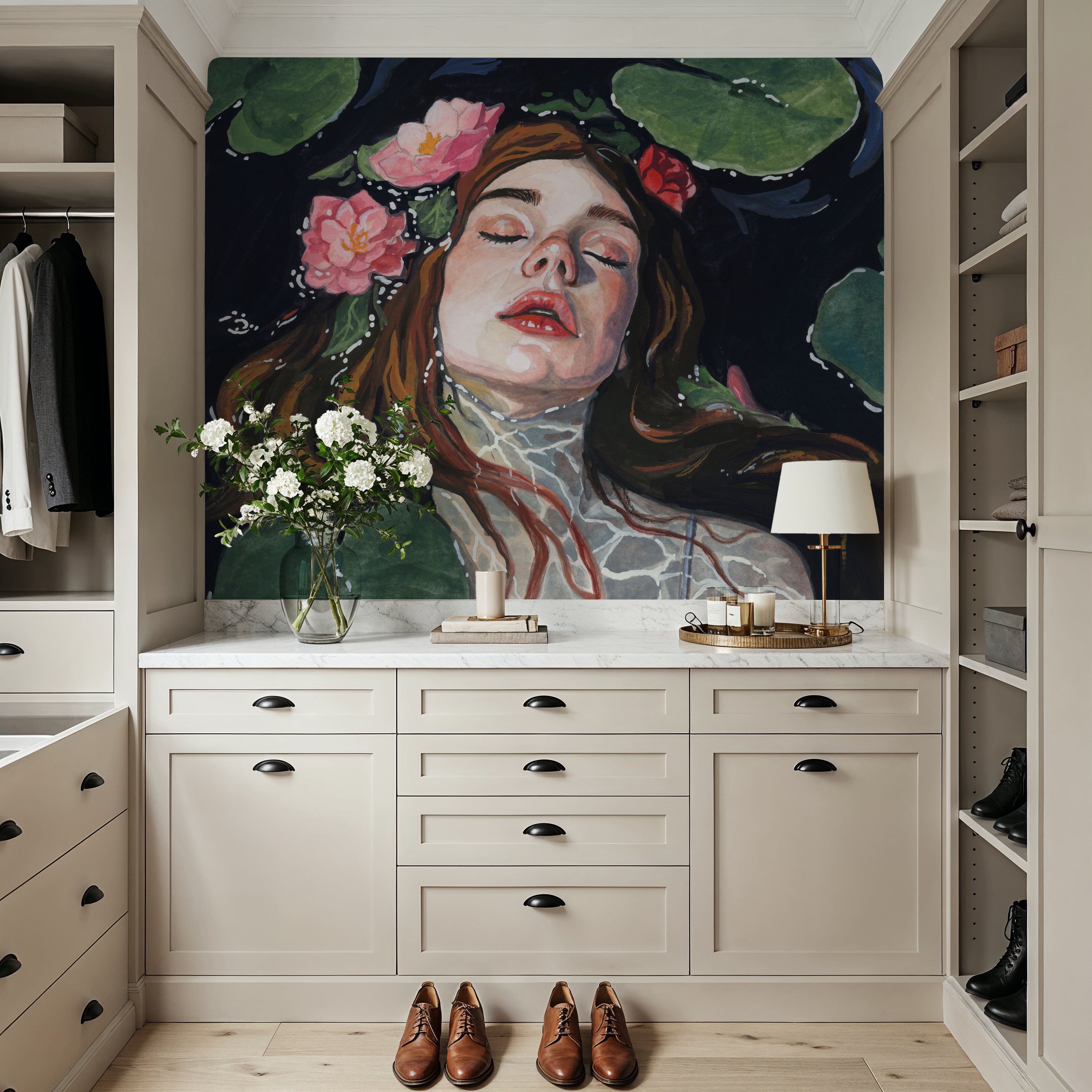 Ophelia With Lilies in Her Hair