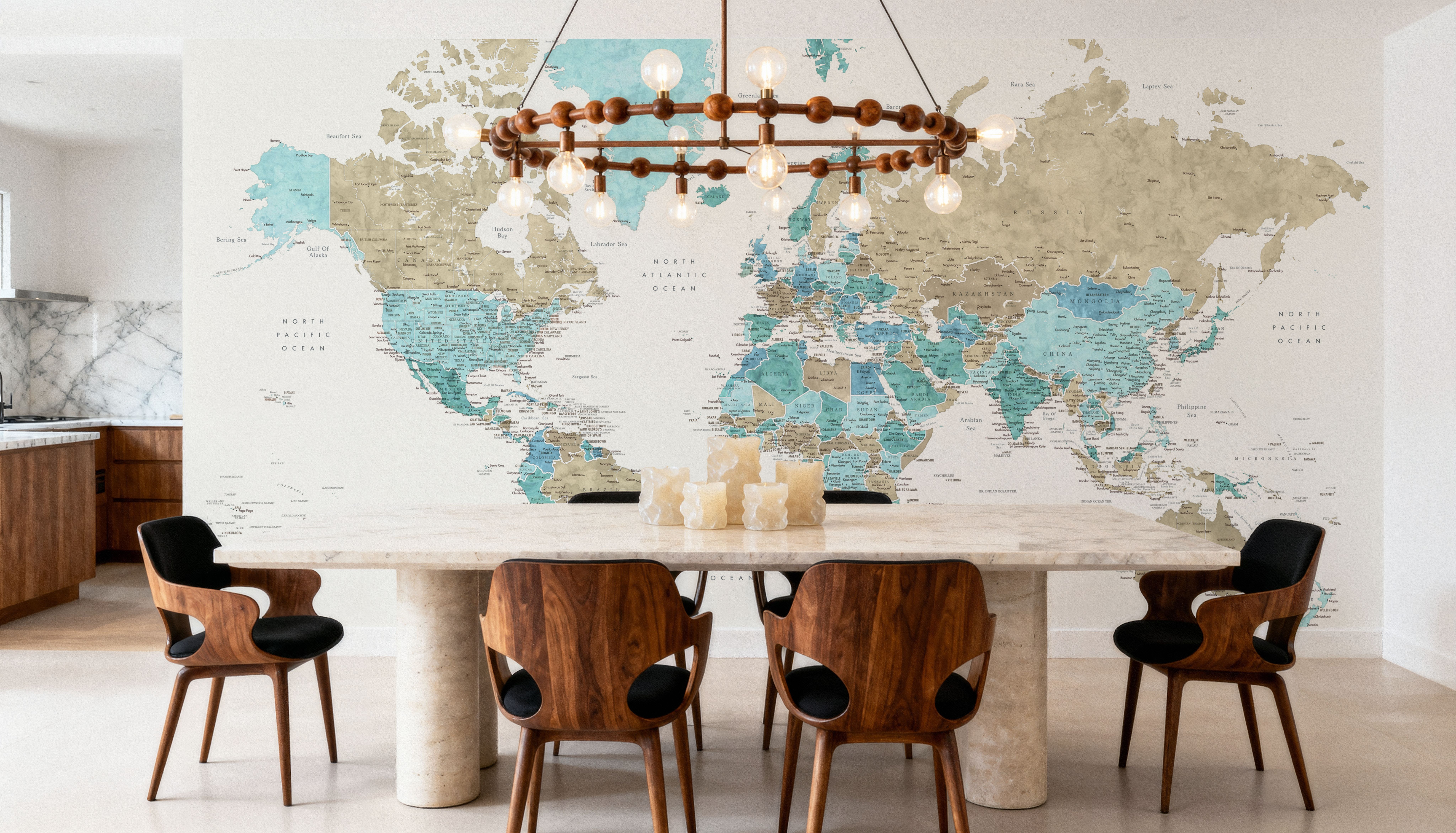 World Map Cities - Phillipa