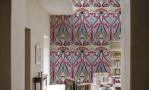 Floral Art Deco Aura, Pink Pop