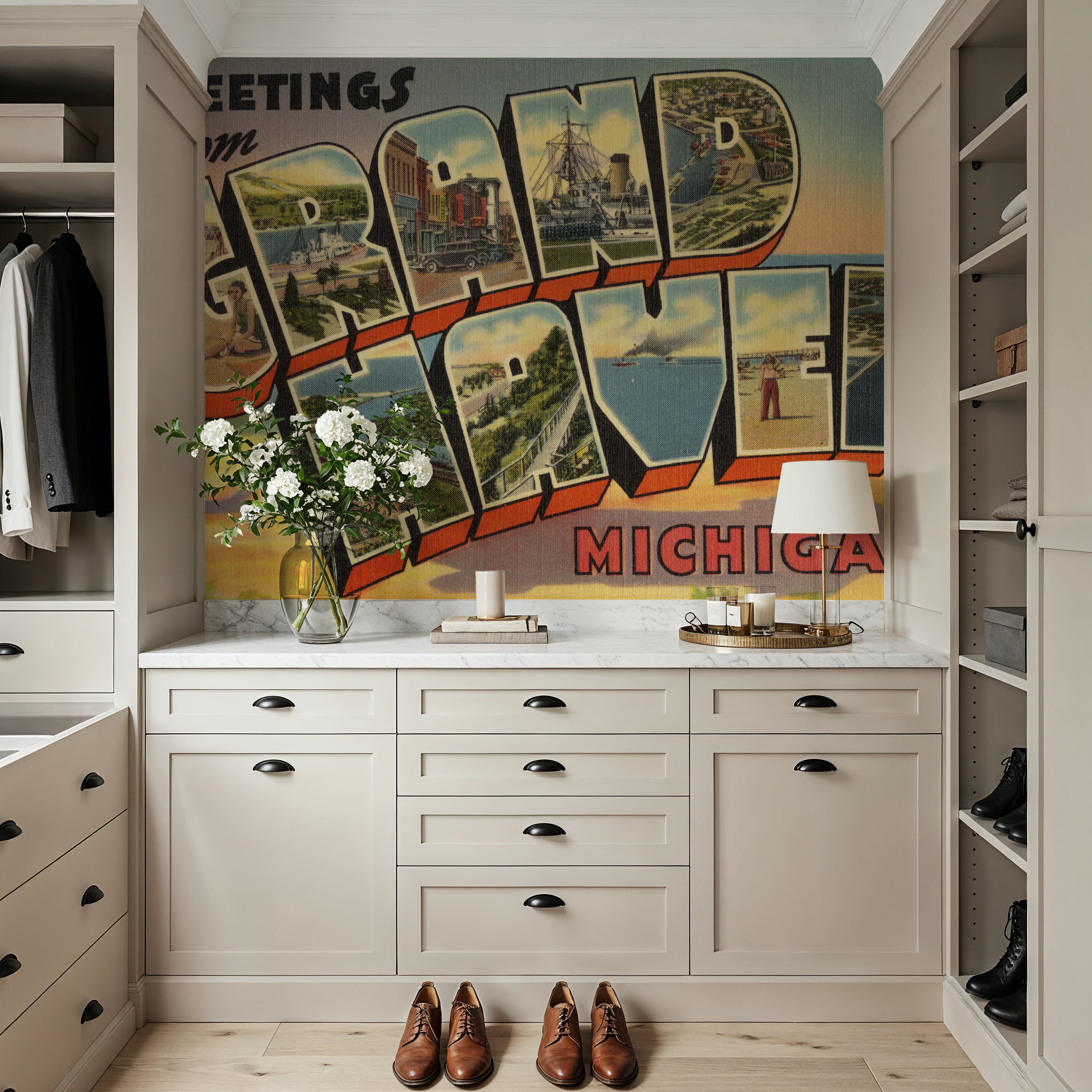 Greetings from Grand Haven - Screenprint Postcard