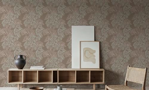 Subtle Seaweed, Warm Beige