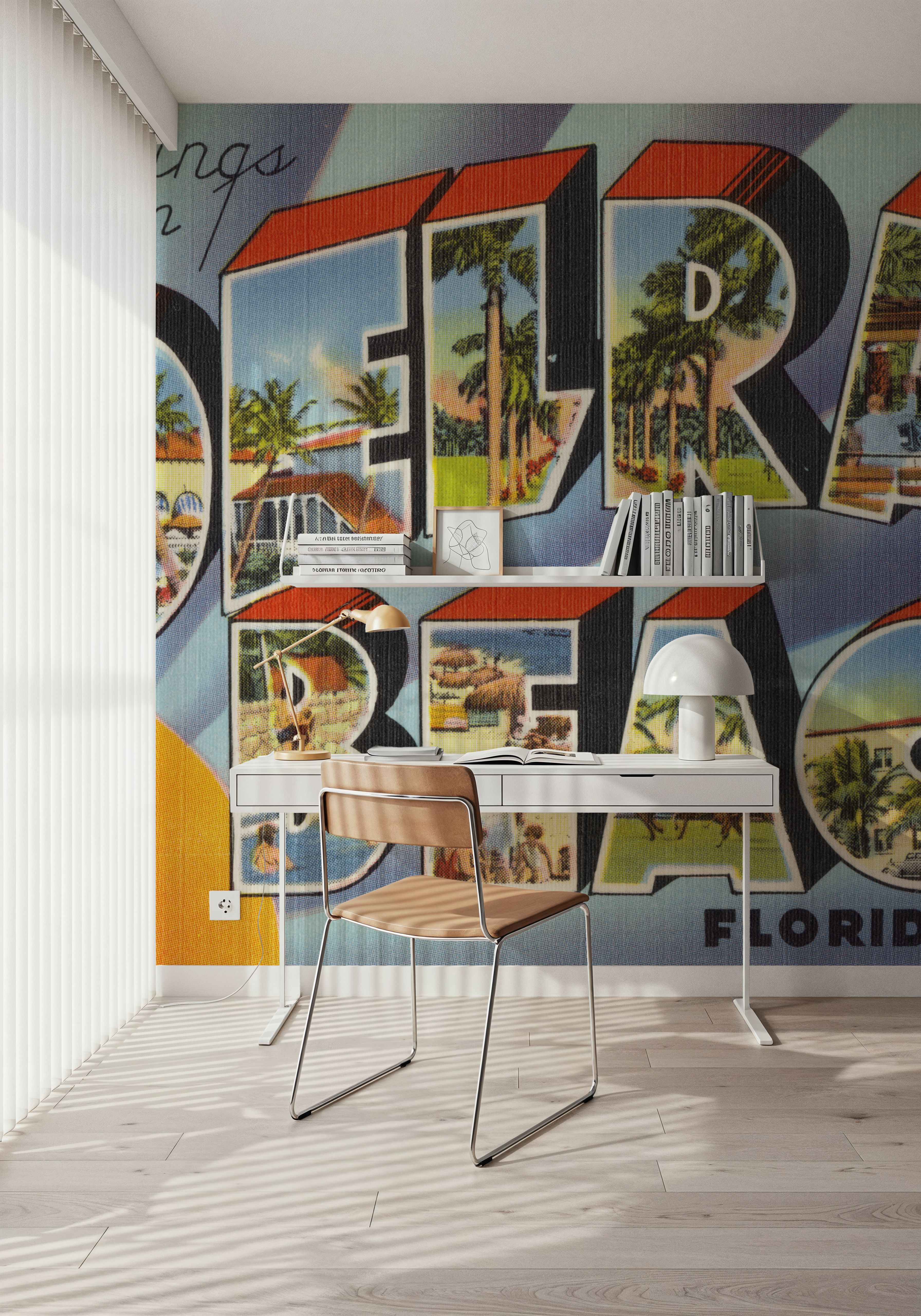 Greetings from Delray Beach - Screenprint Postcard