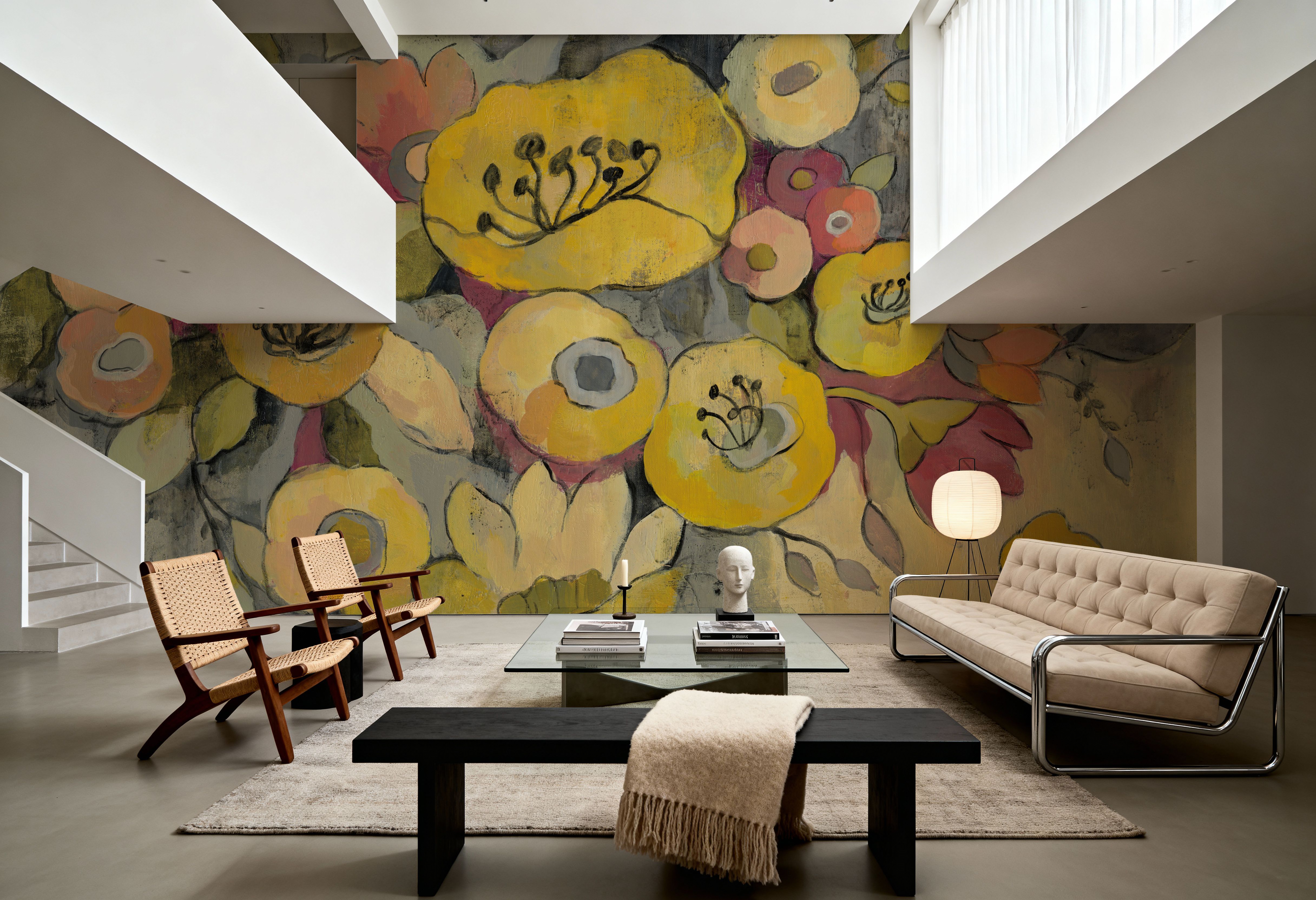 Yellow Floral Duo III