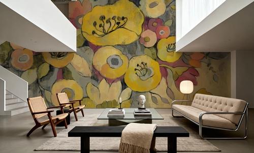 Yellow Floral Duo III