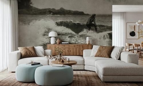 Pacific Surf III Sepia