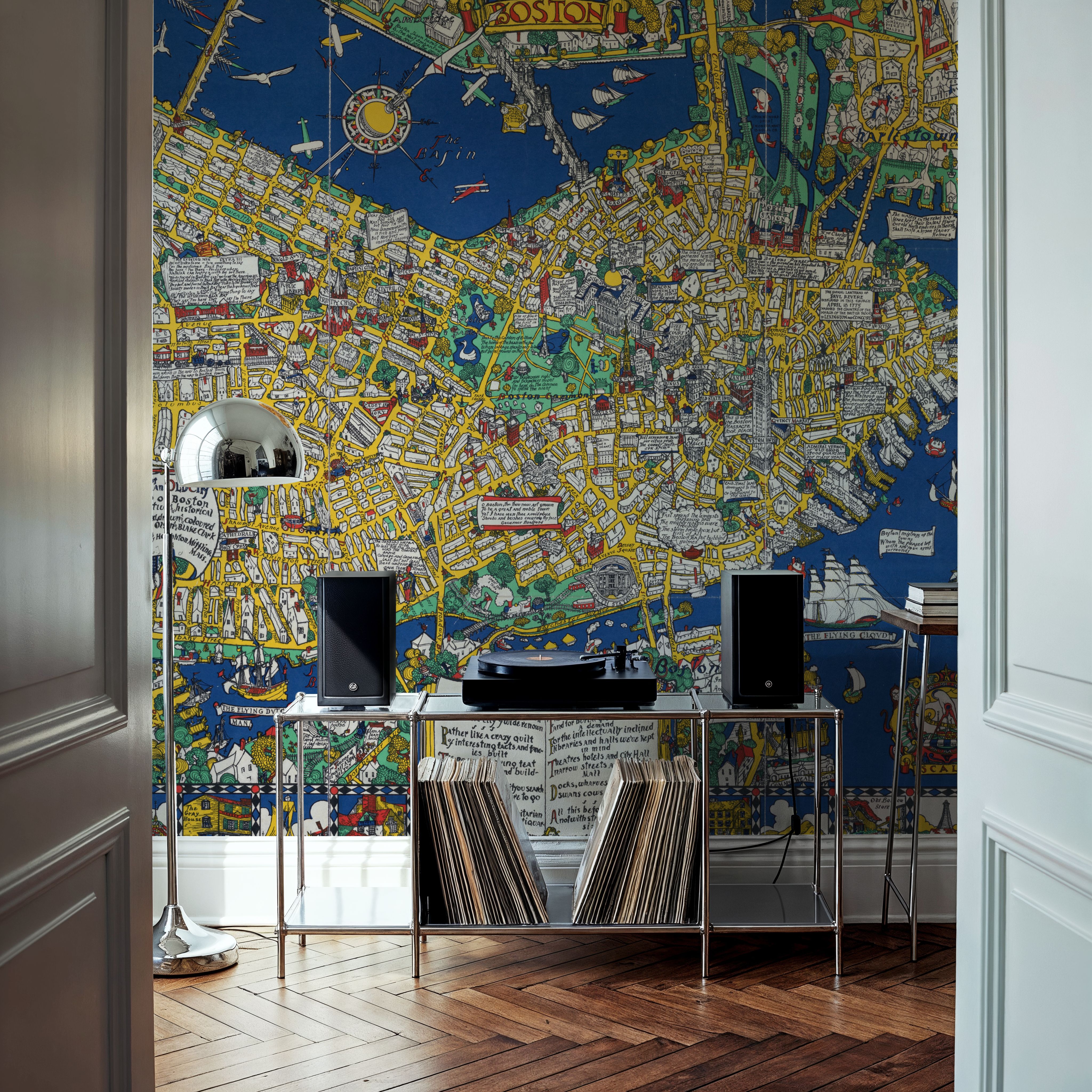 Decorative Boston Map