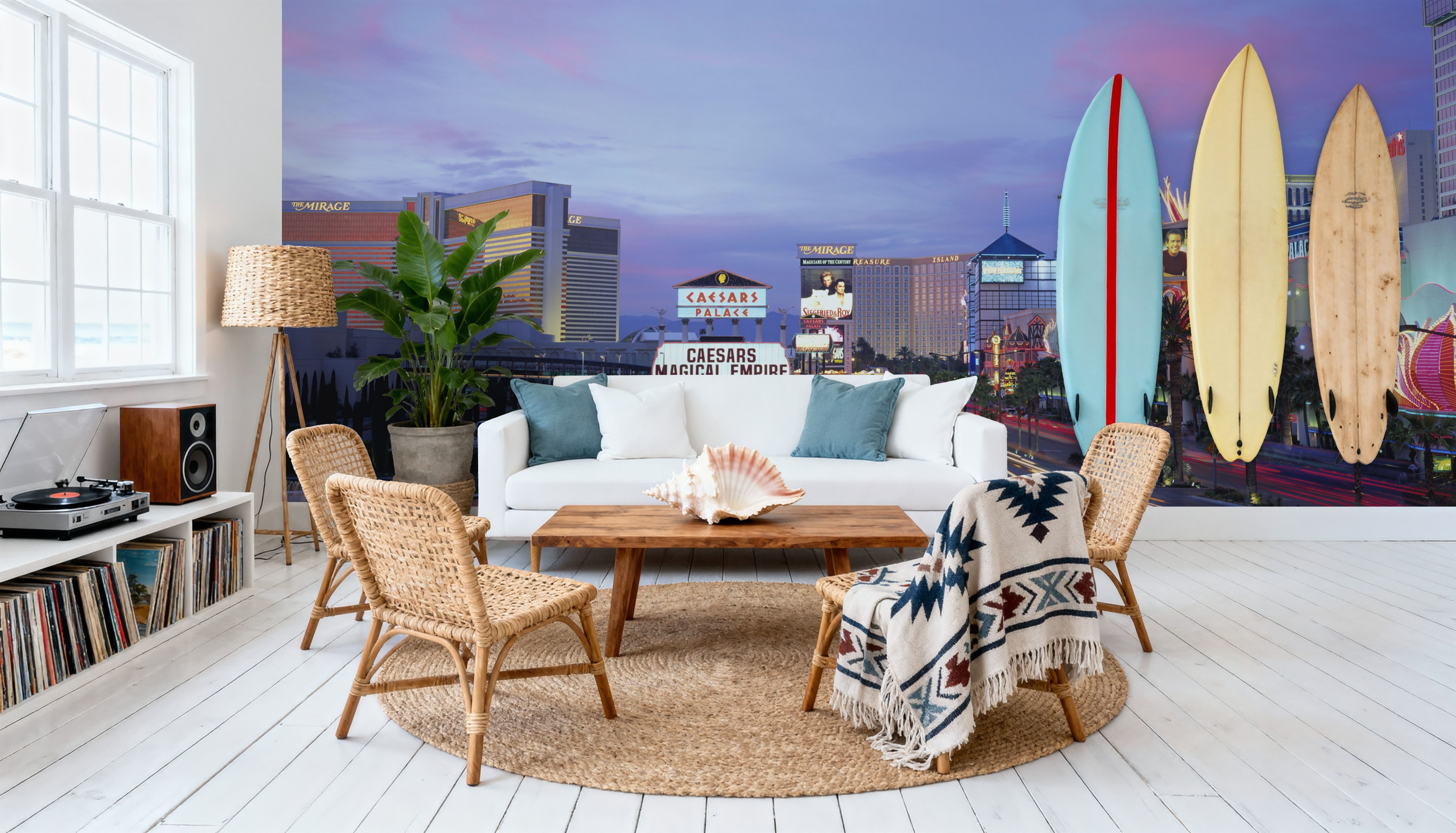 Neon Desert Twilight, Wallpaper