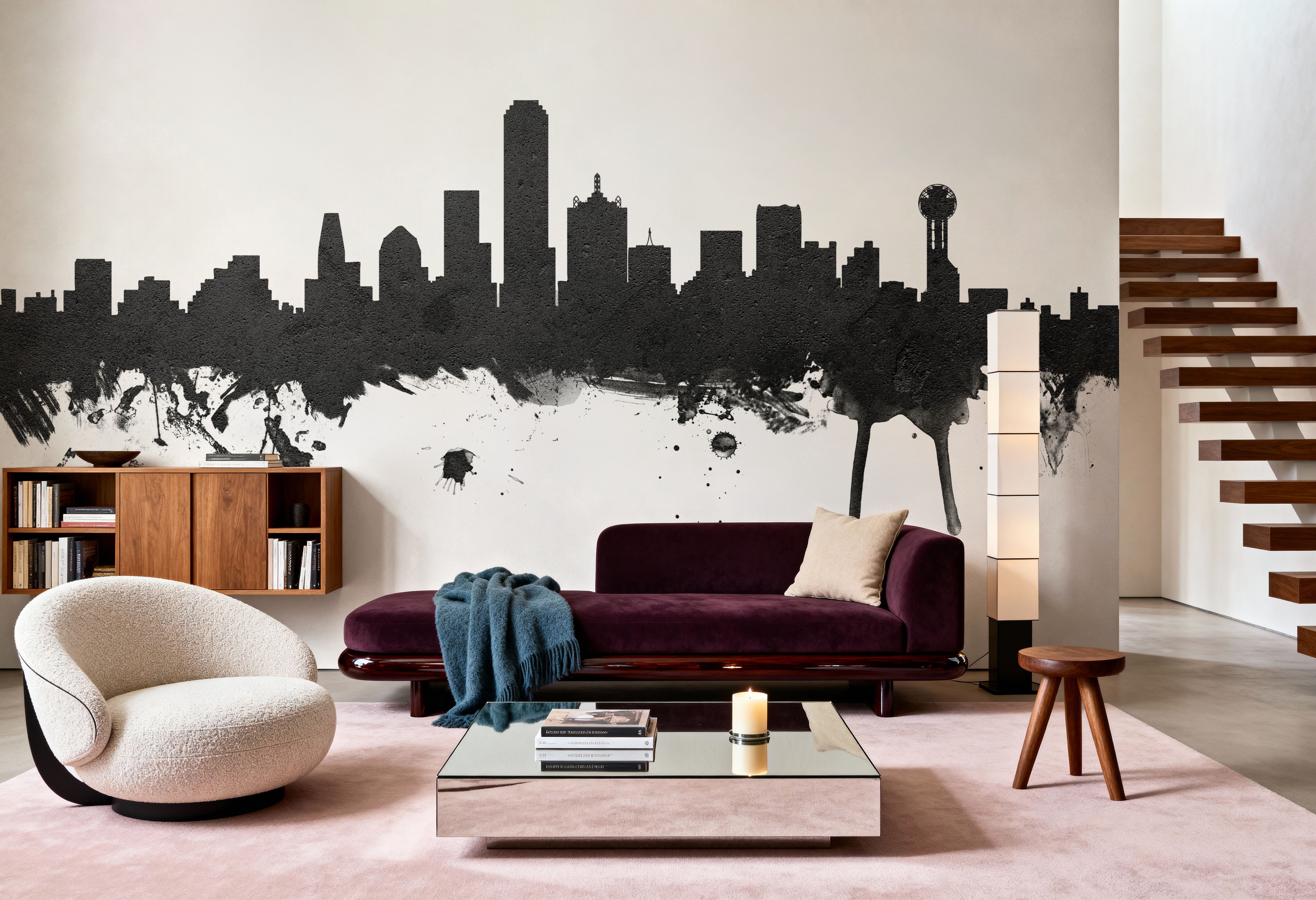 Dallas Skyline Black & White