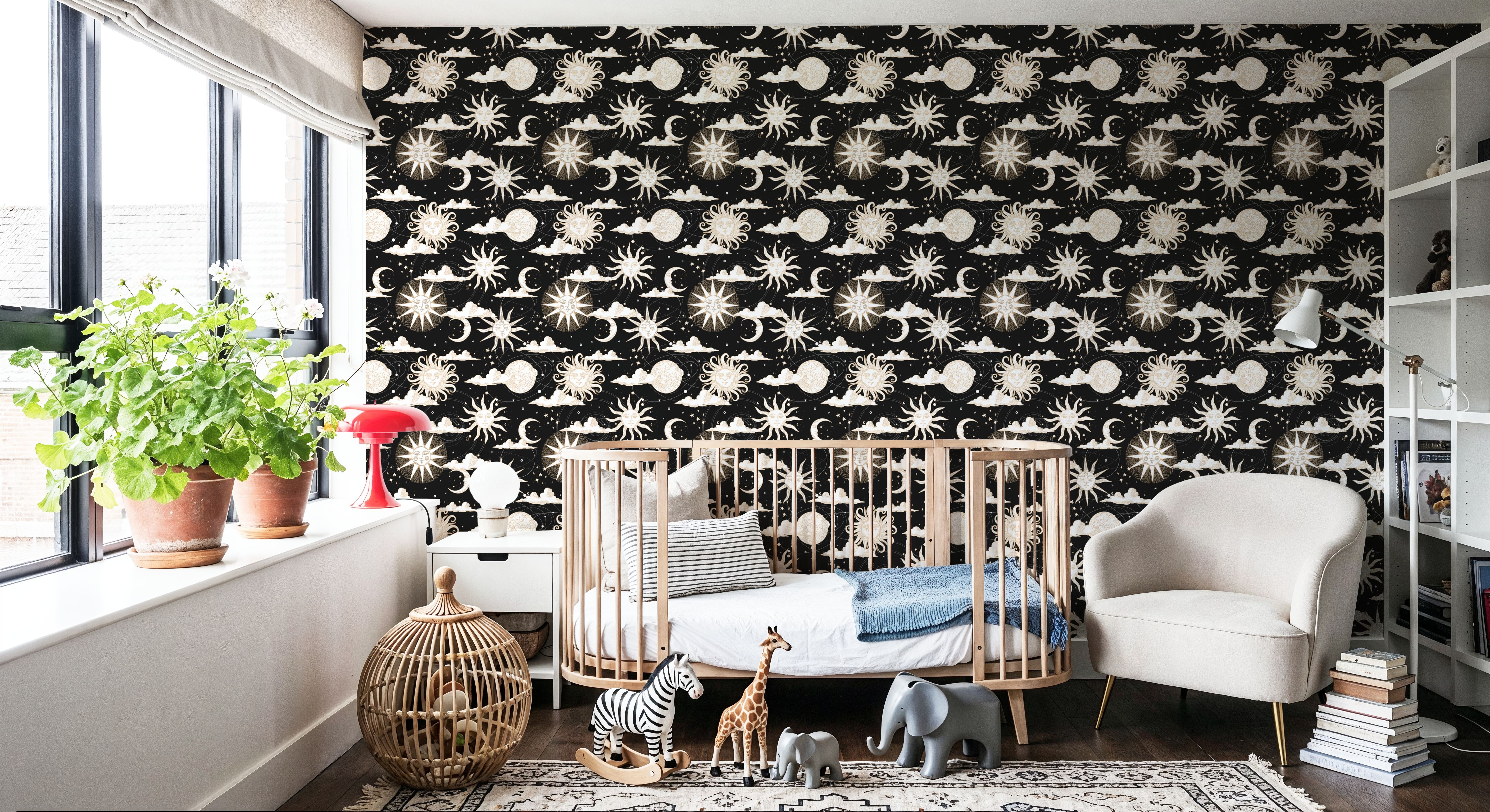 Sun Sign Black, Wallpaper