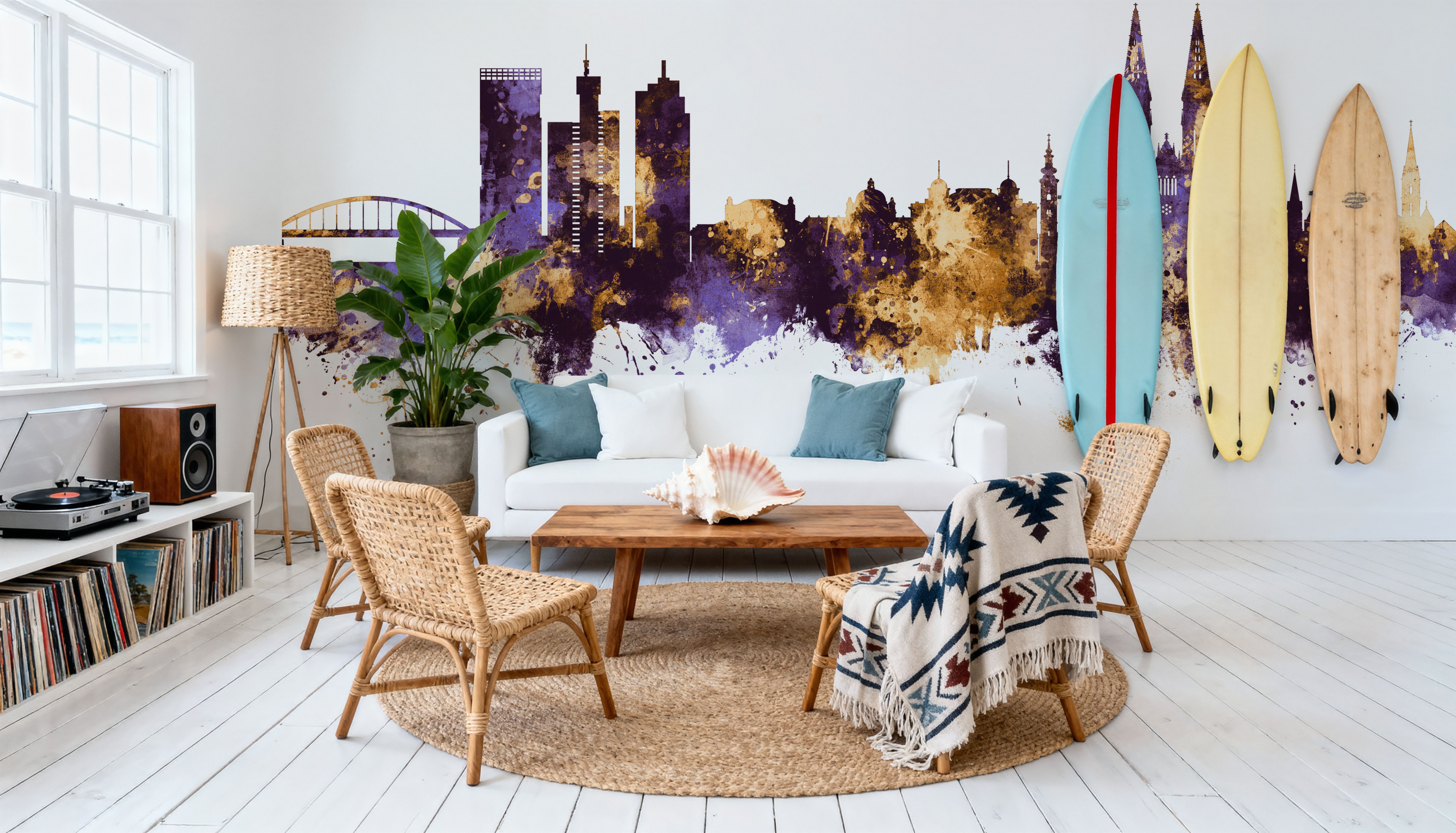 Zagreb Croatia Skyline Purple & Gold