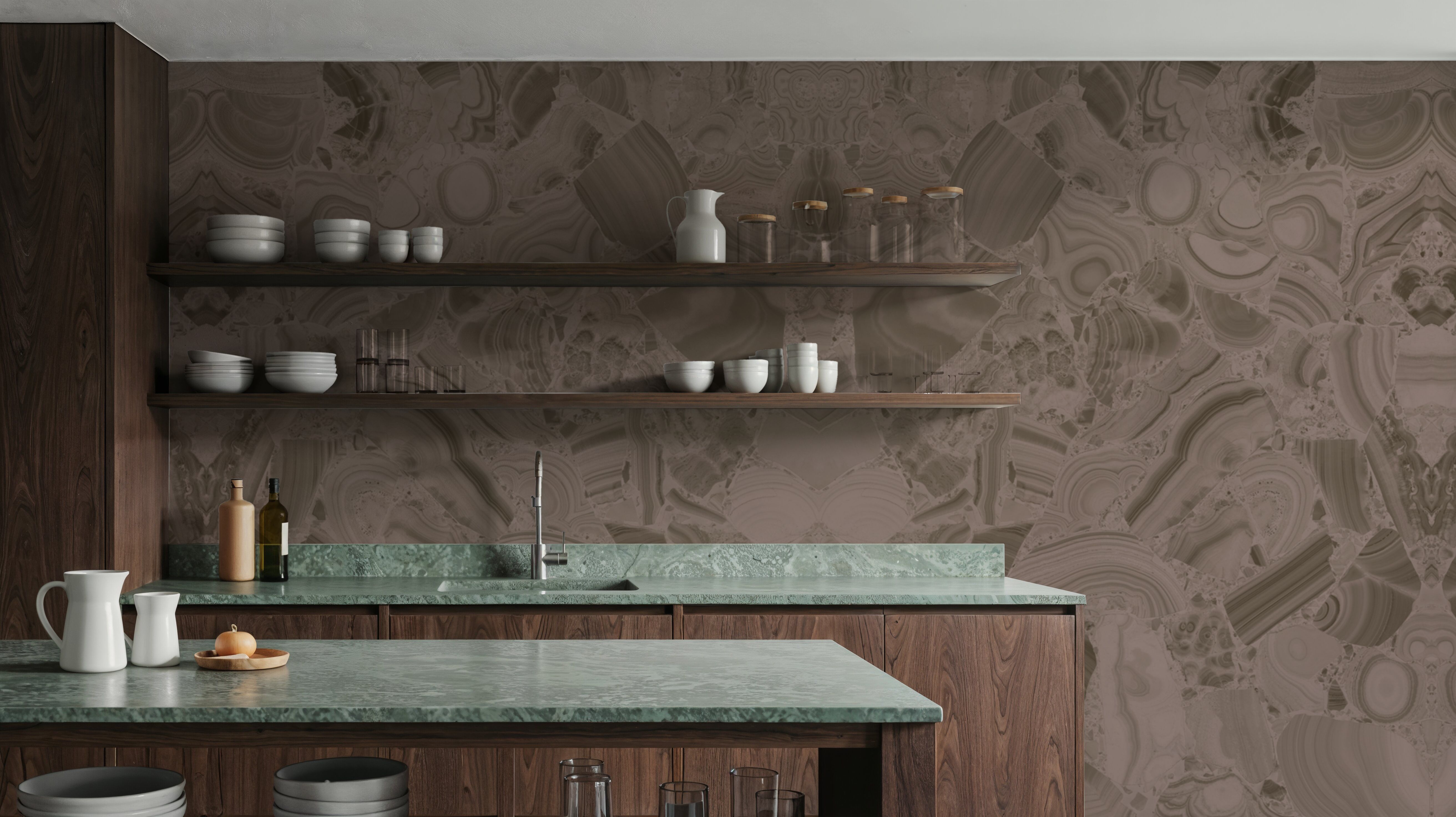 Malachite Vortex, Beige