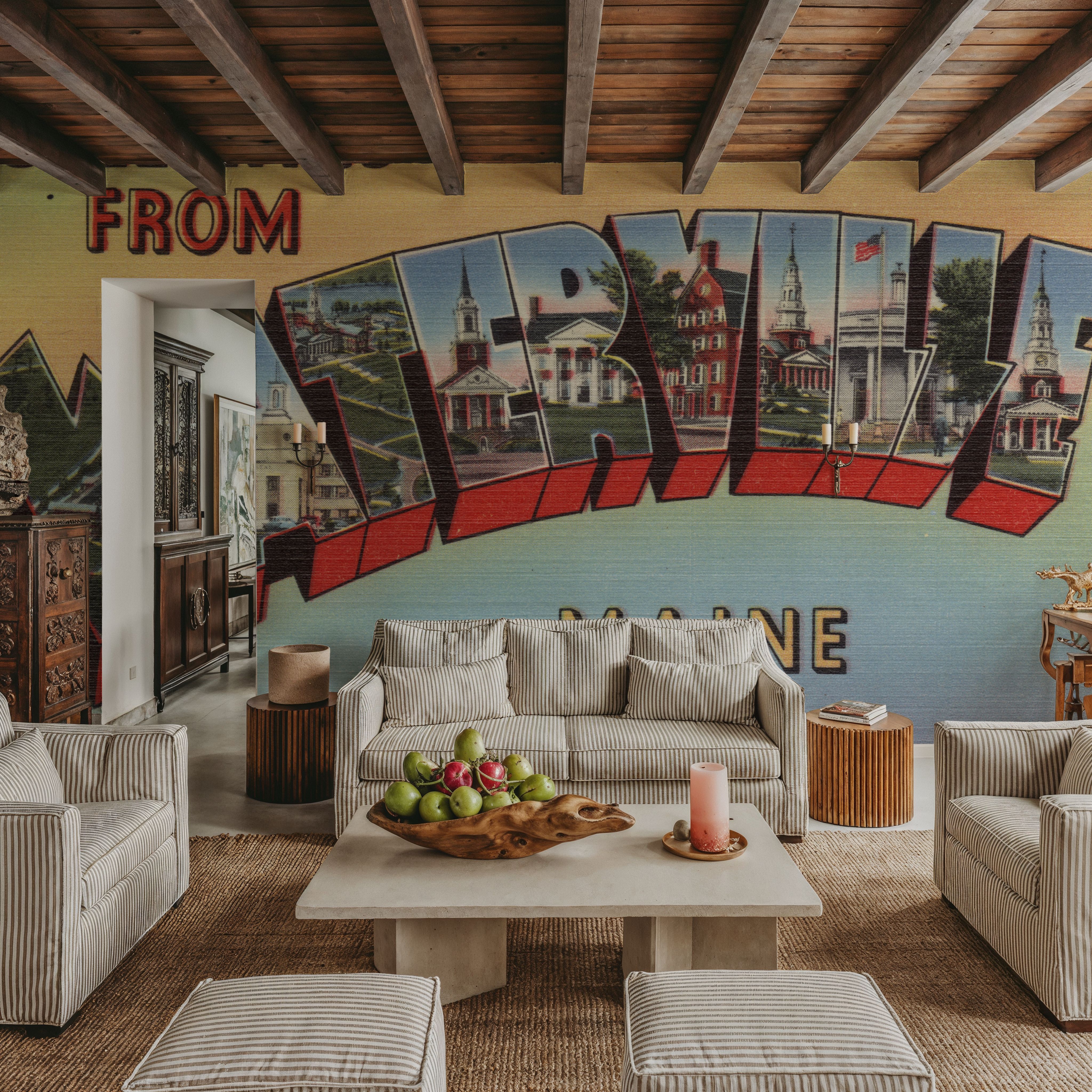 Greetings from Waterville - Screenprint Postcard