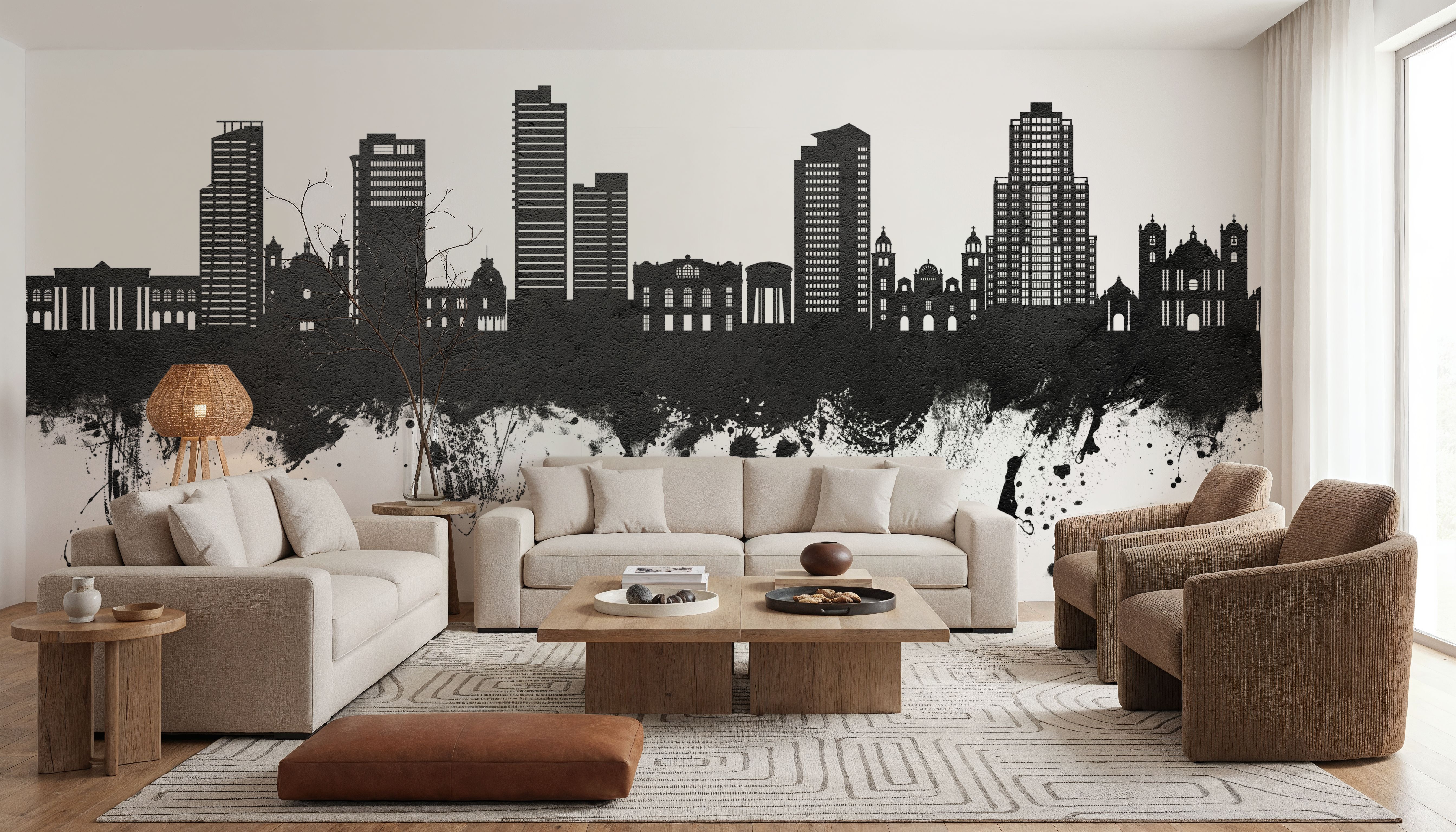 Tegucigalapa Honduras Skyline Black & White