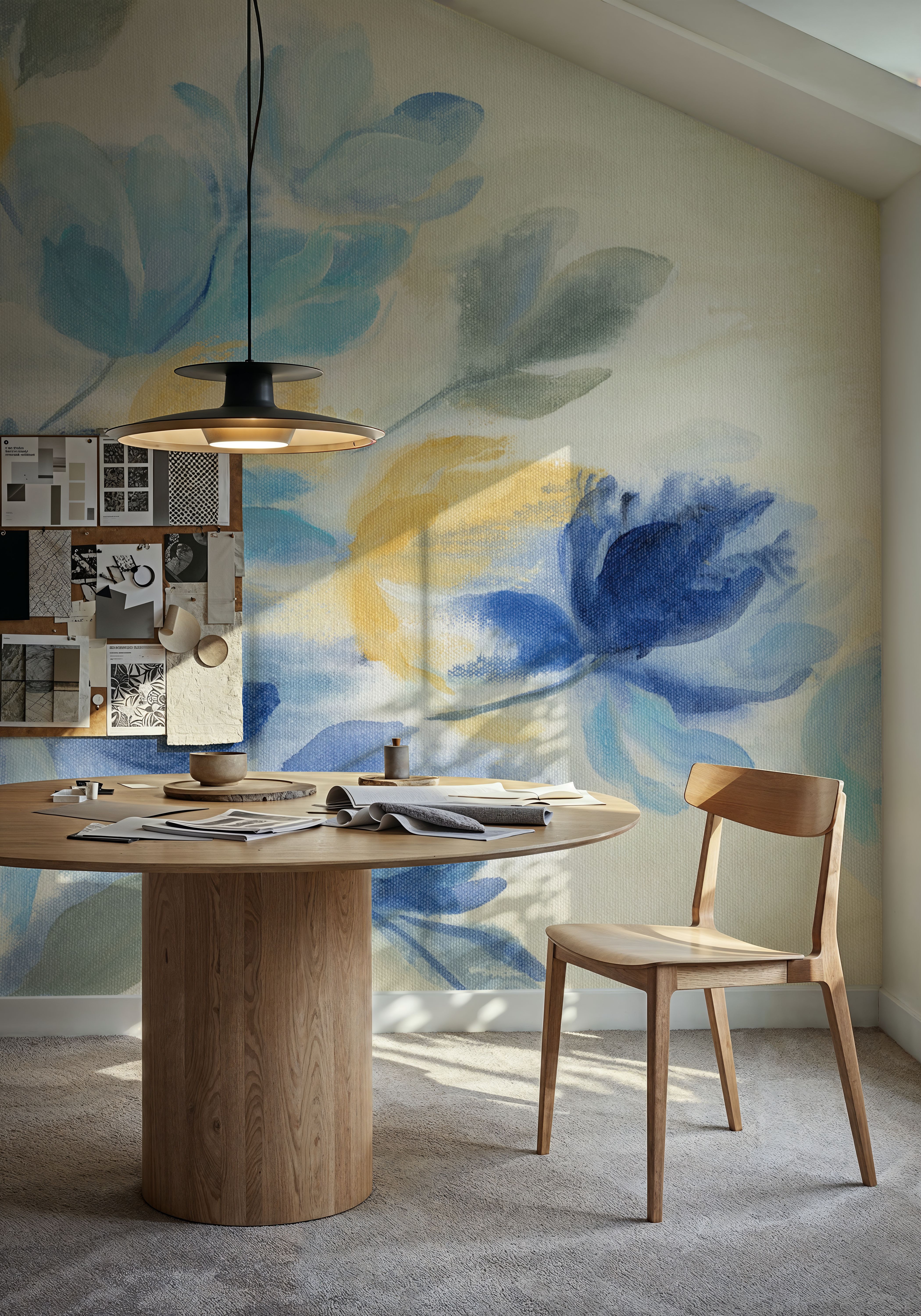 Sapphire Blue Floral II