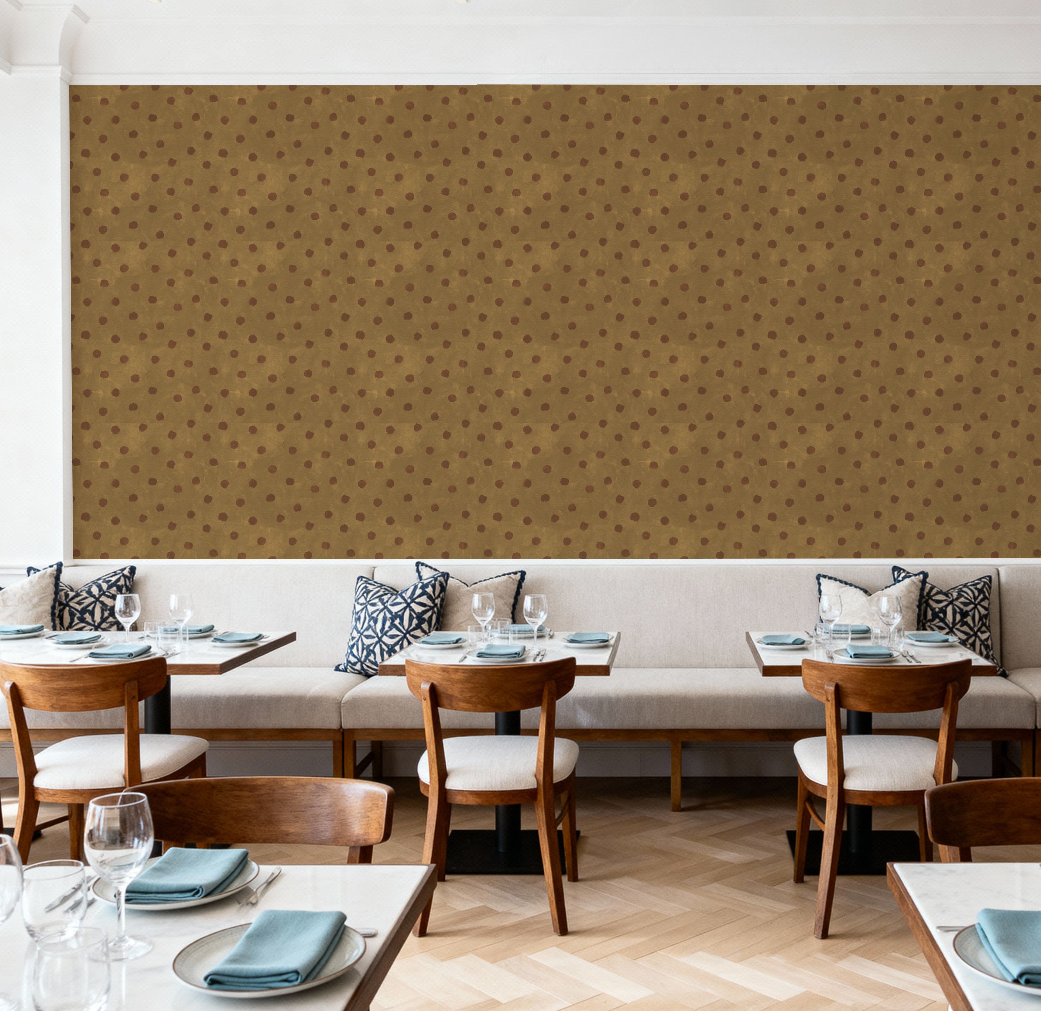 Autumn Dots Khaki