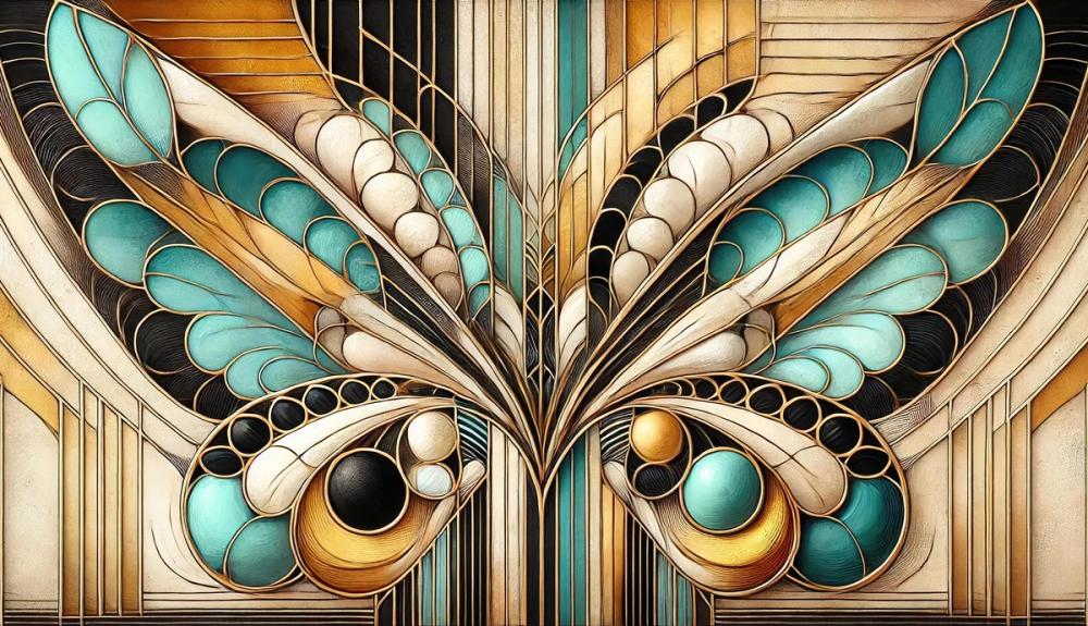 Art Deco Butterfly Wings
