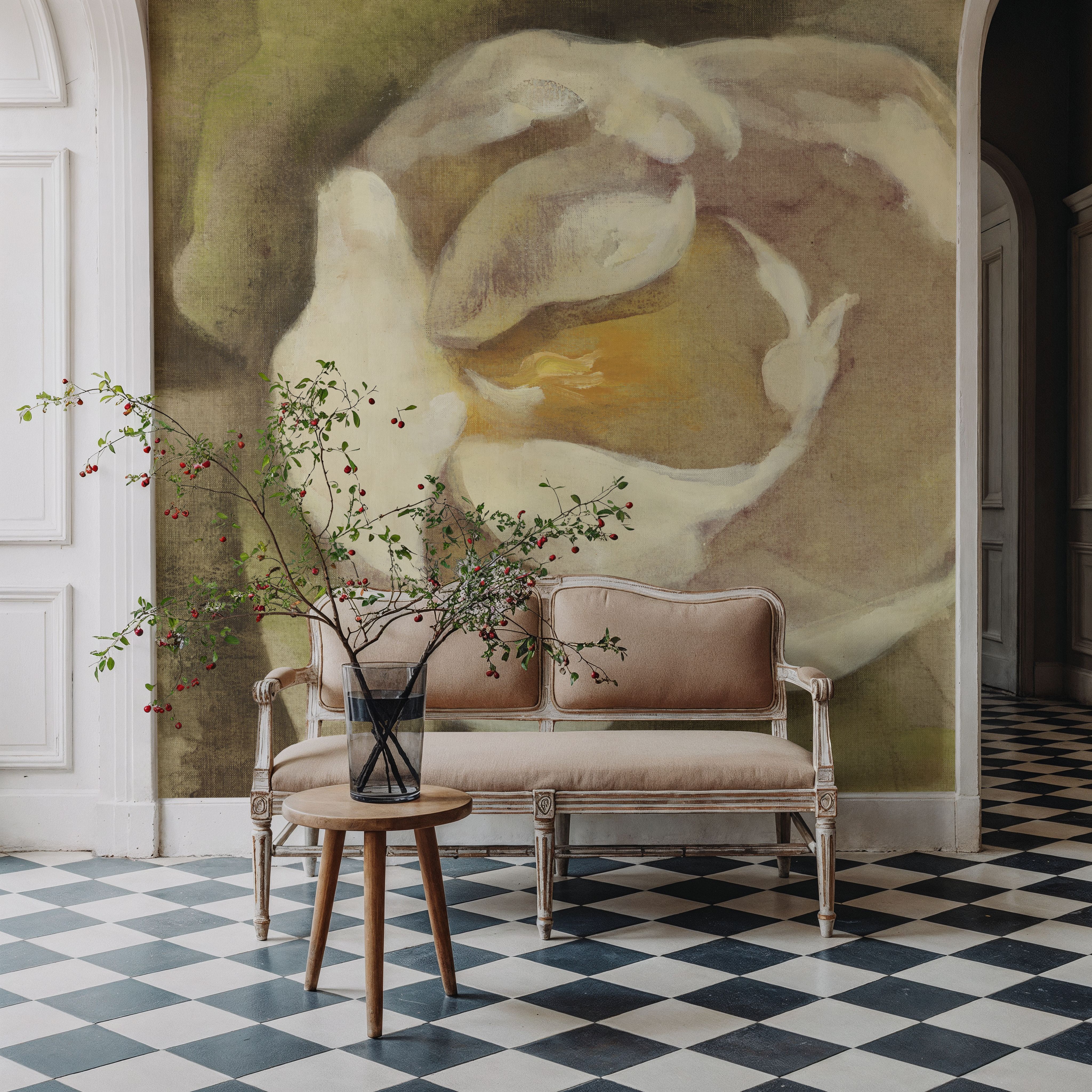 White Blossom on Canvas