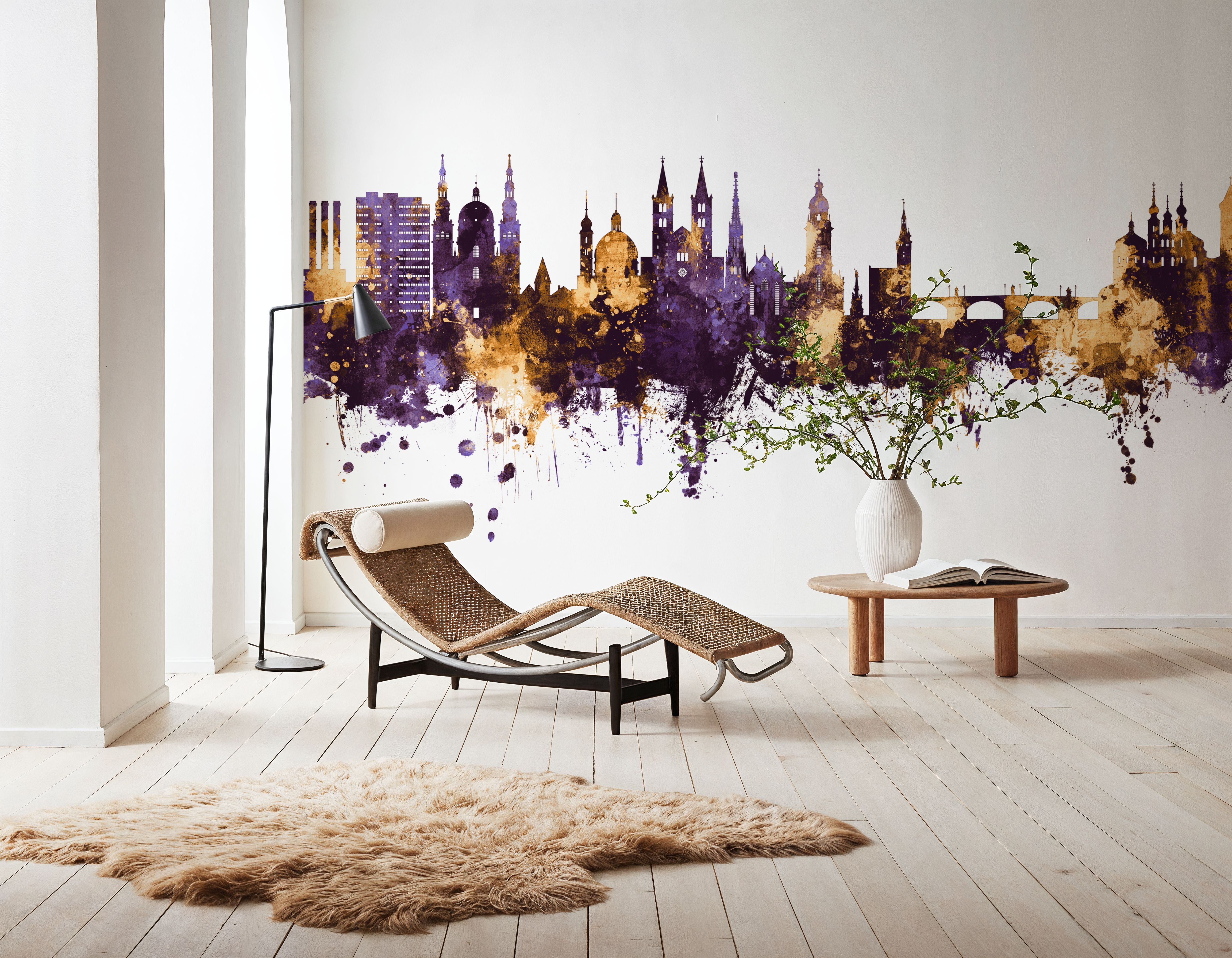 Würzburg Germany Skyline Purple & Gold
