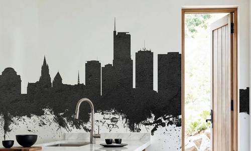 Essen Germany Skyline Black & White