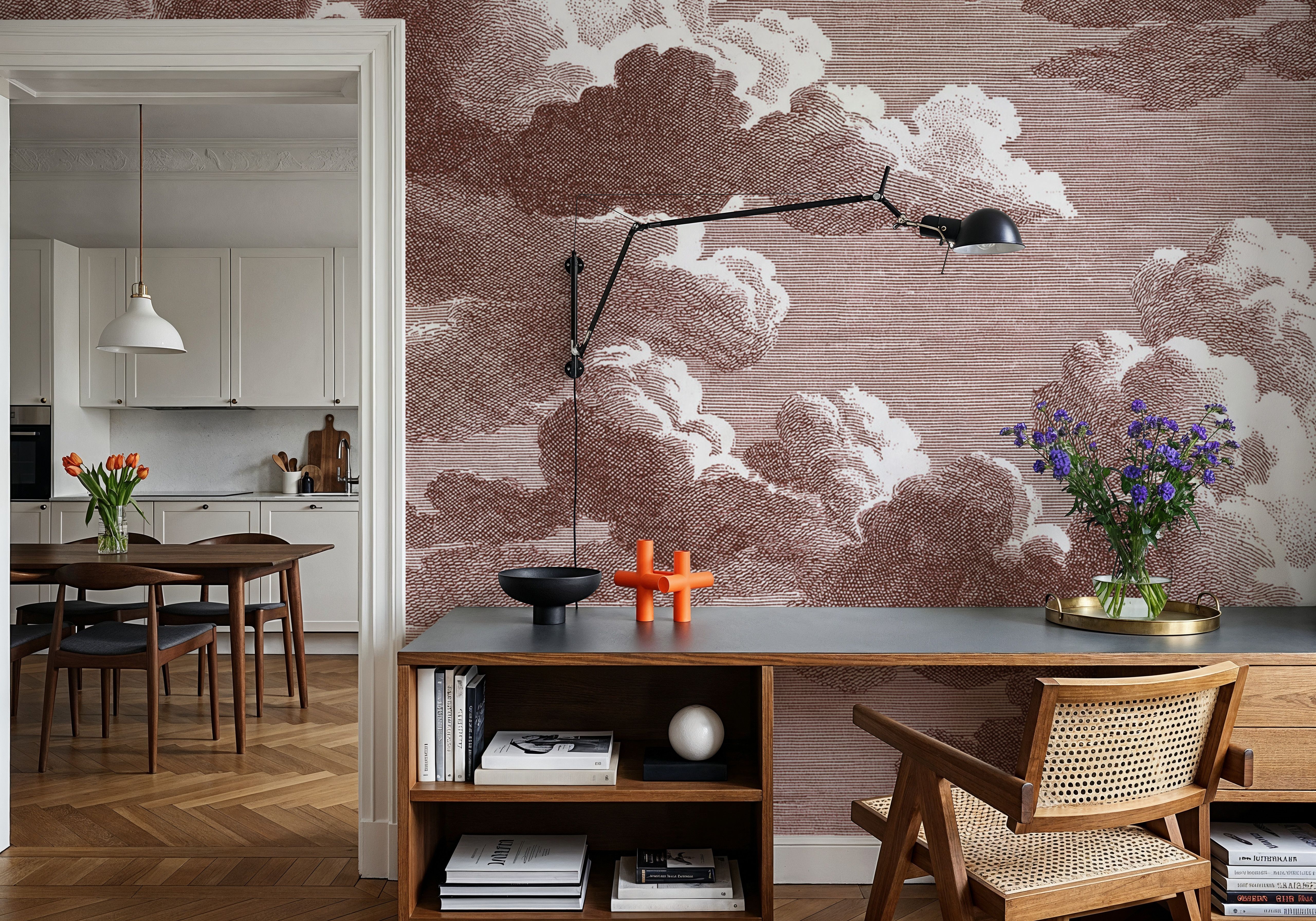 Intaglio Clouds, Chocolate