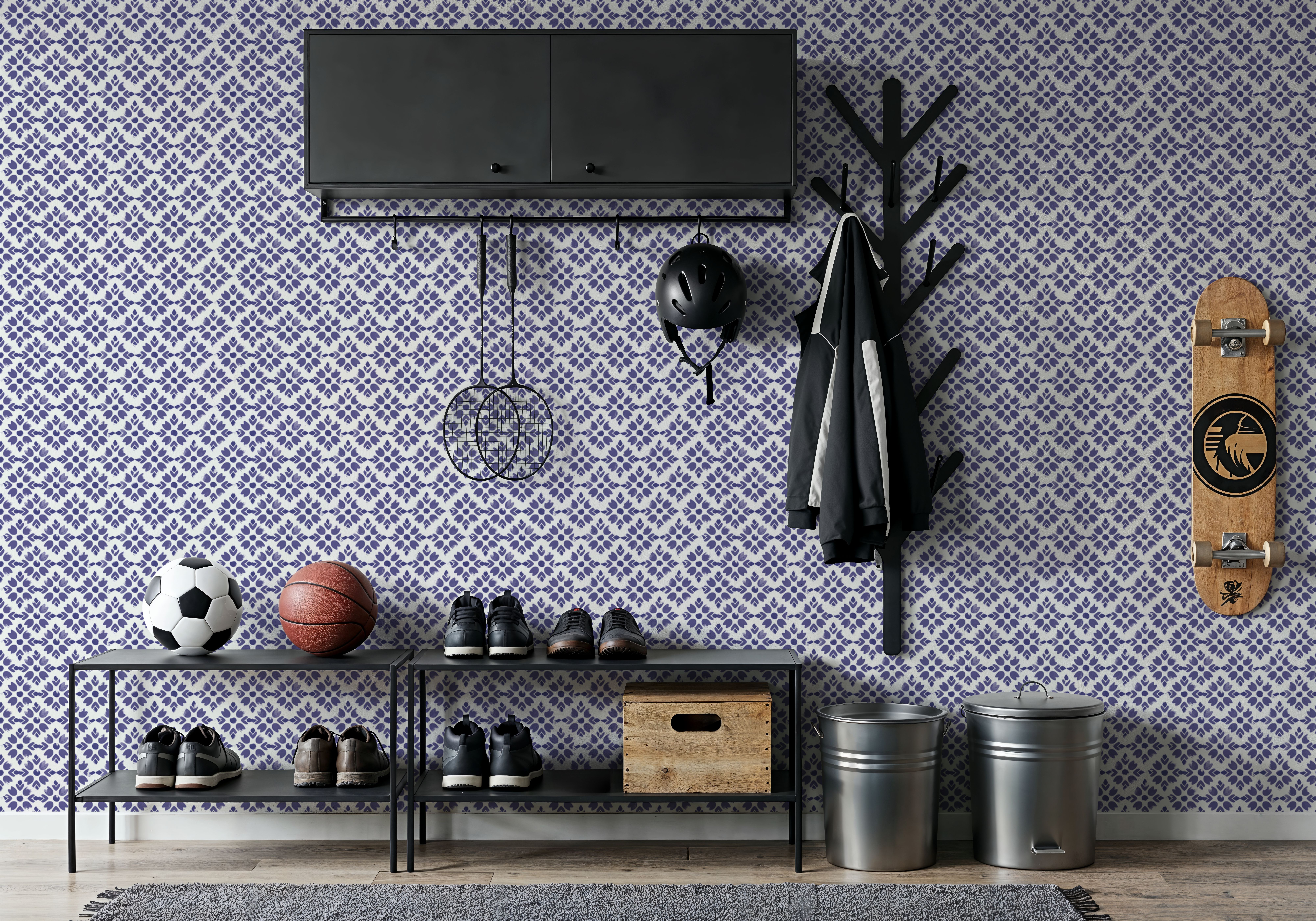 Botanical Stamps White