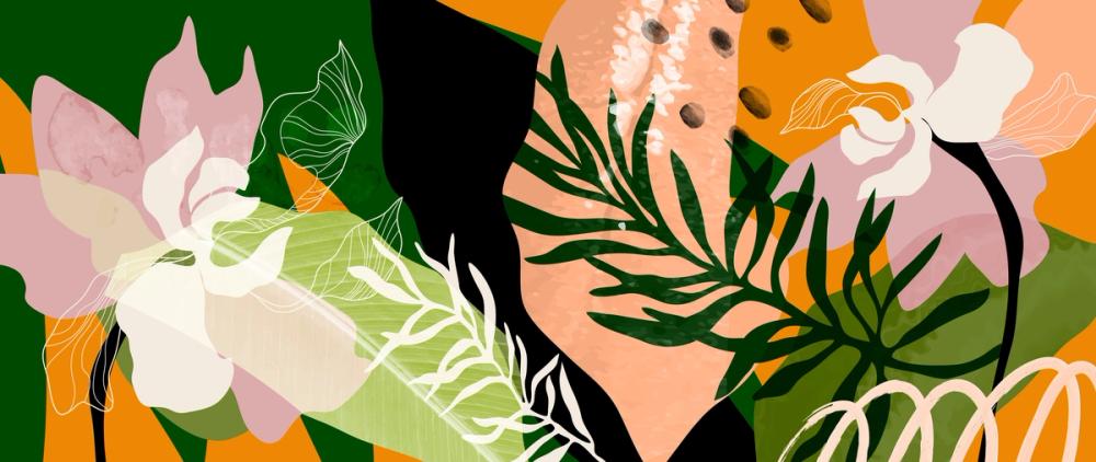 Graphic Leaves & Bold Colors