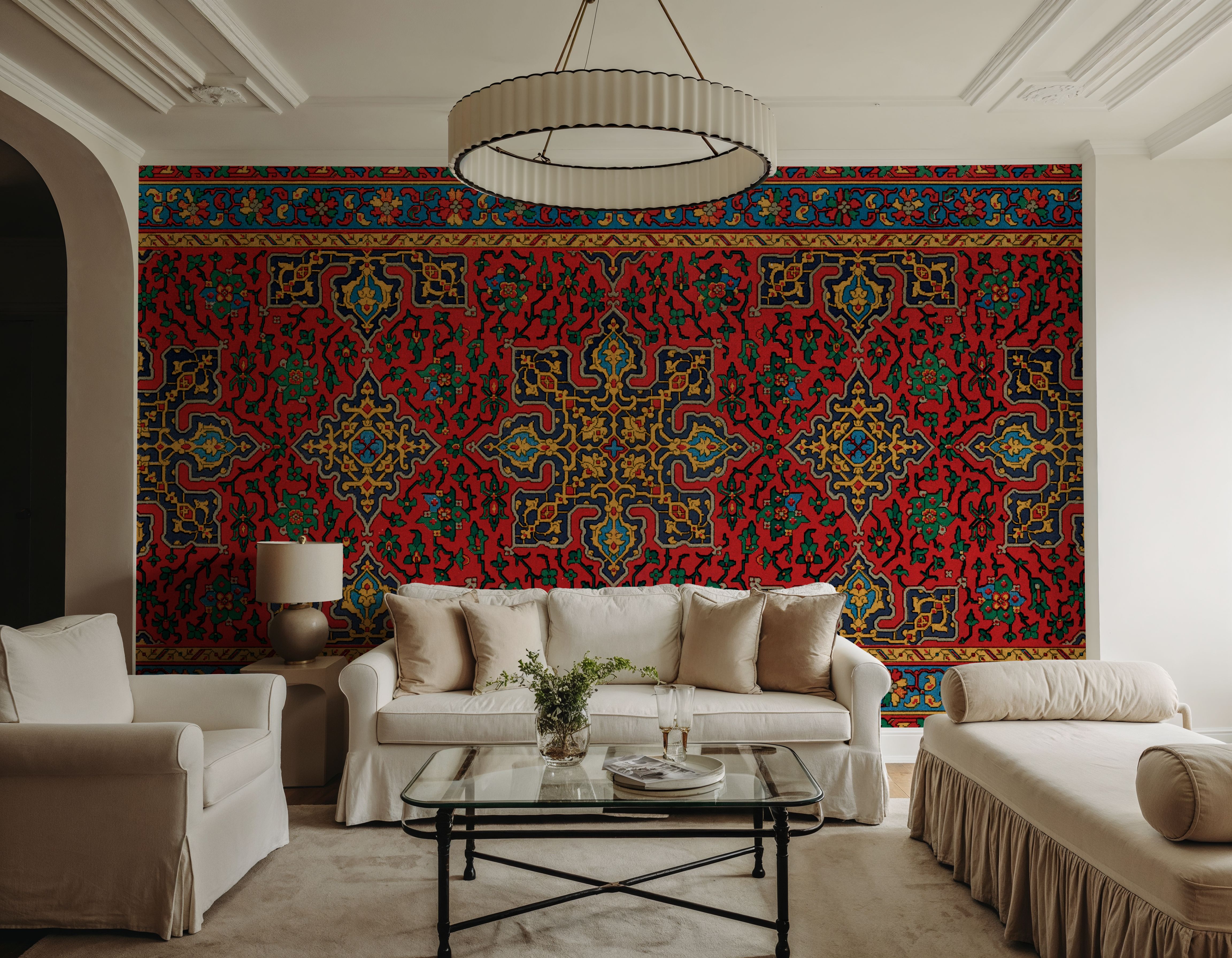 Carpet Walls & Wallpaper Ceilings