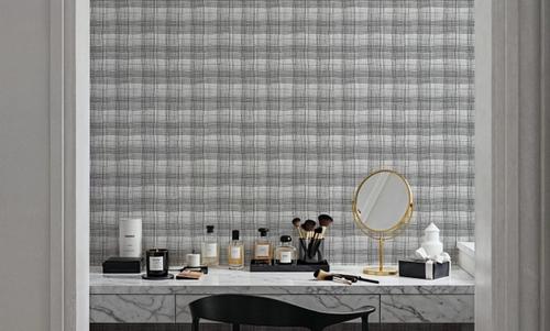 Stripy Gingham, Slate