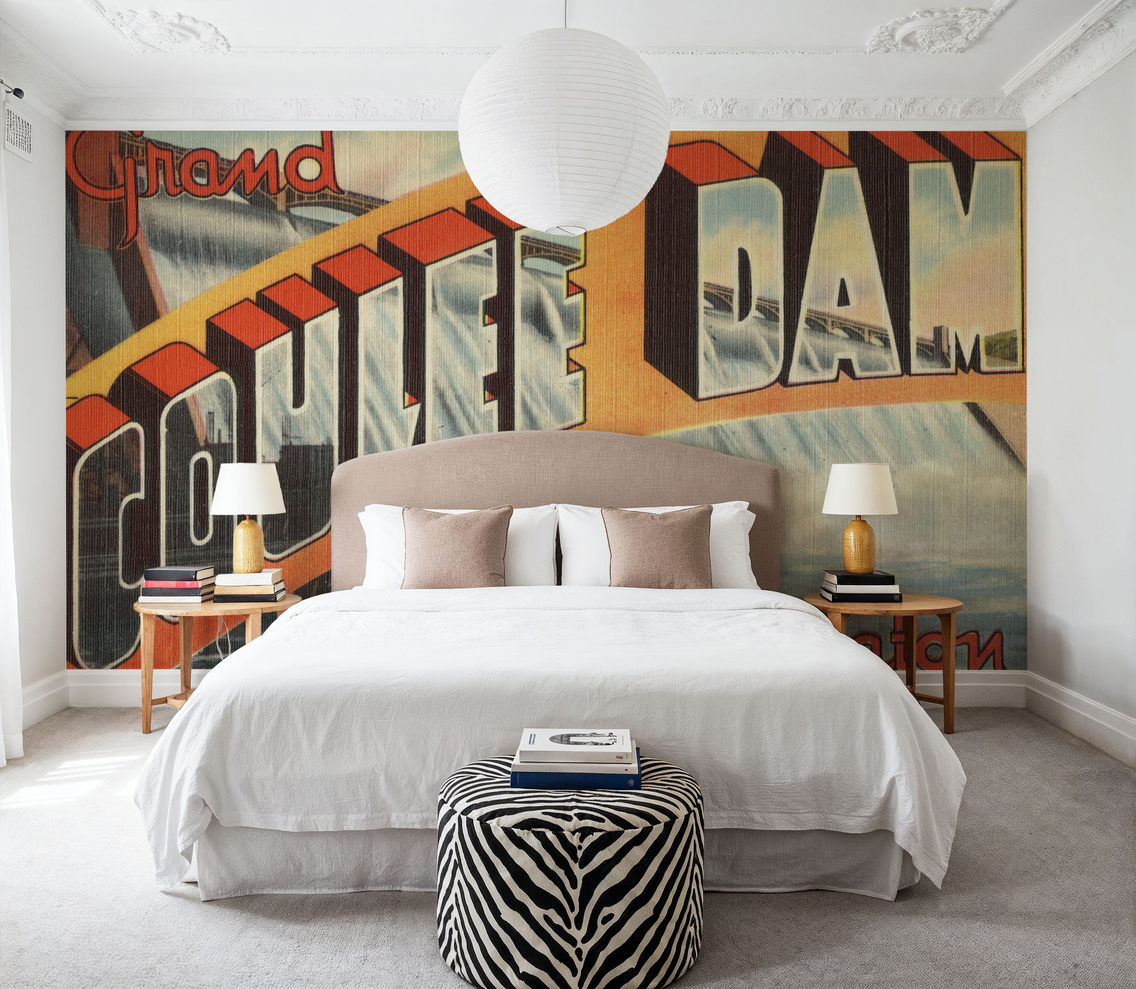 Greetings from Coulee Dam - Screenprint Postcard