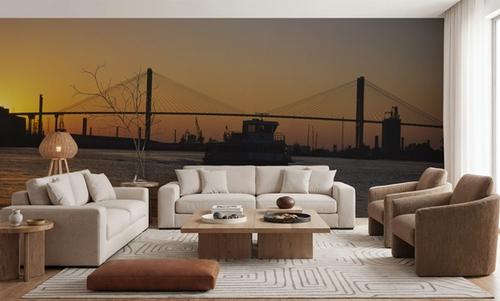 Golden Bridge Silhouette,