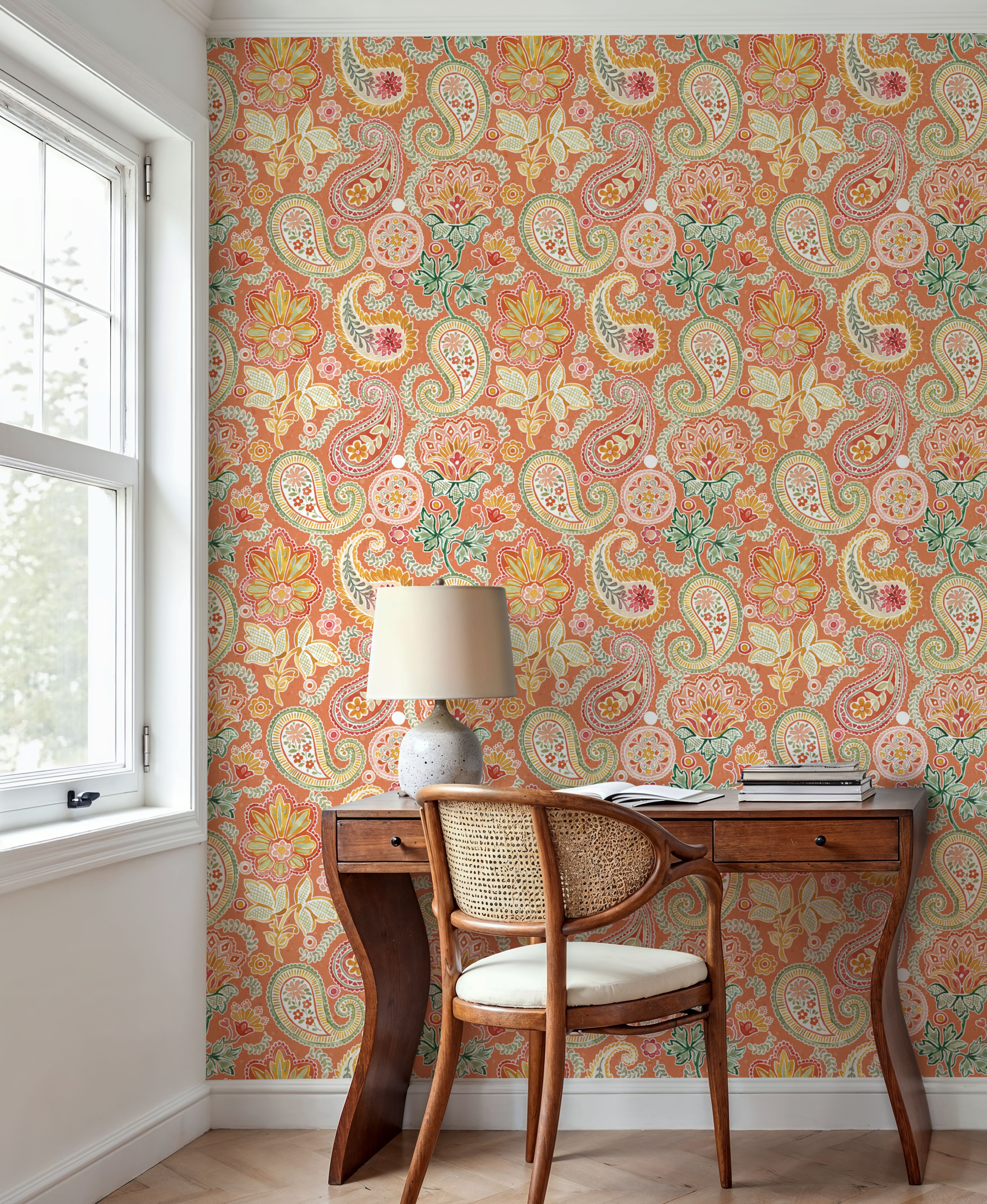 Harvest Paisley Mini Orange