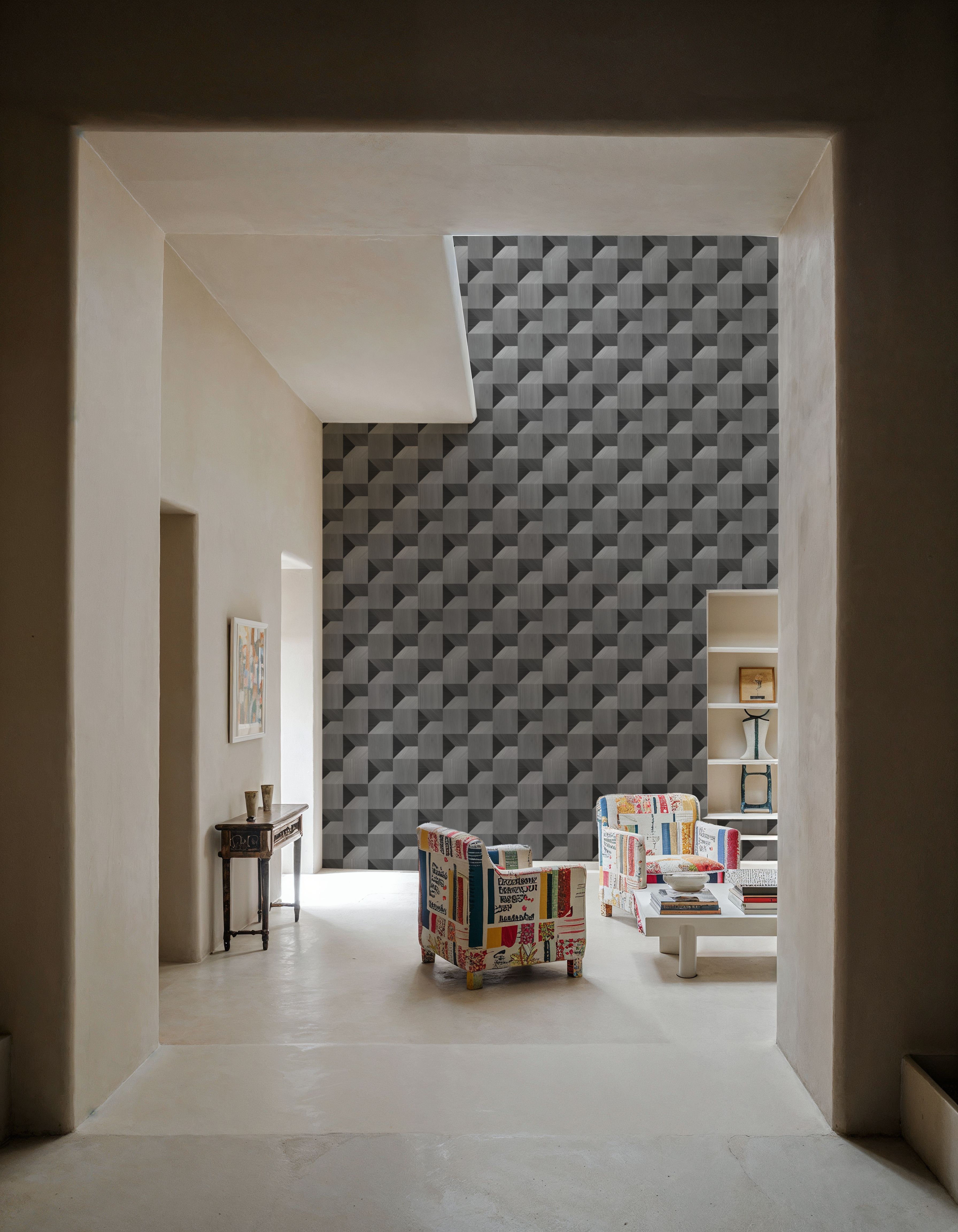 Illusion Box Marquetry, Slate