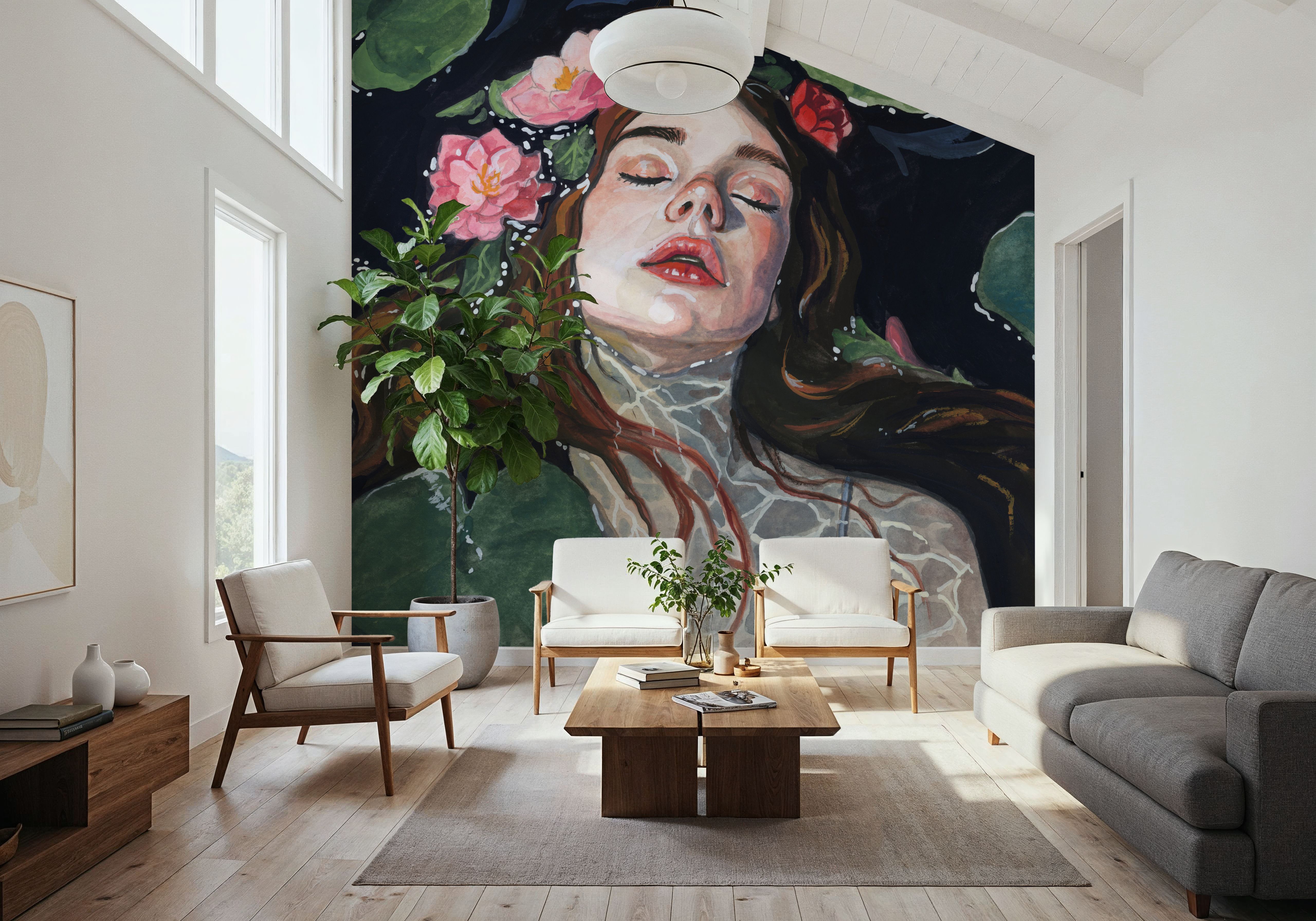 Ophelia With Lilies in Her Hair