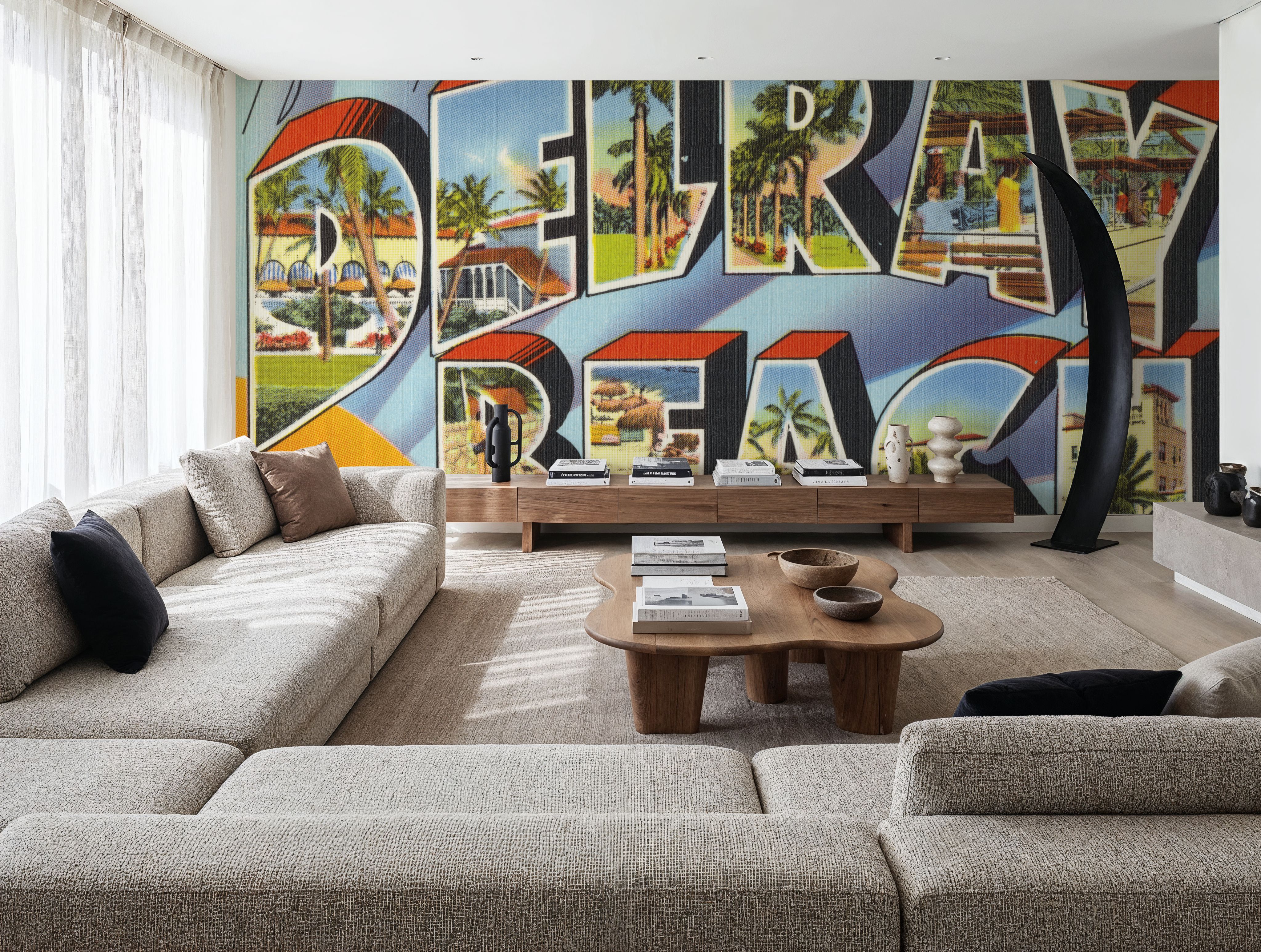 Greetings from Delray Beach - Screenprint Postcard