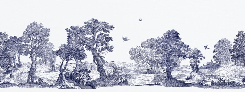 French Landscape, Indigo