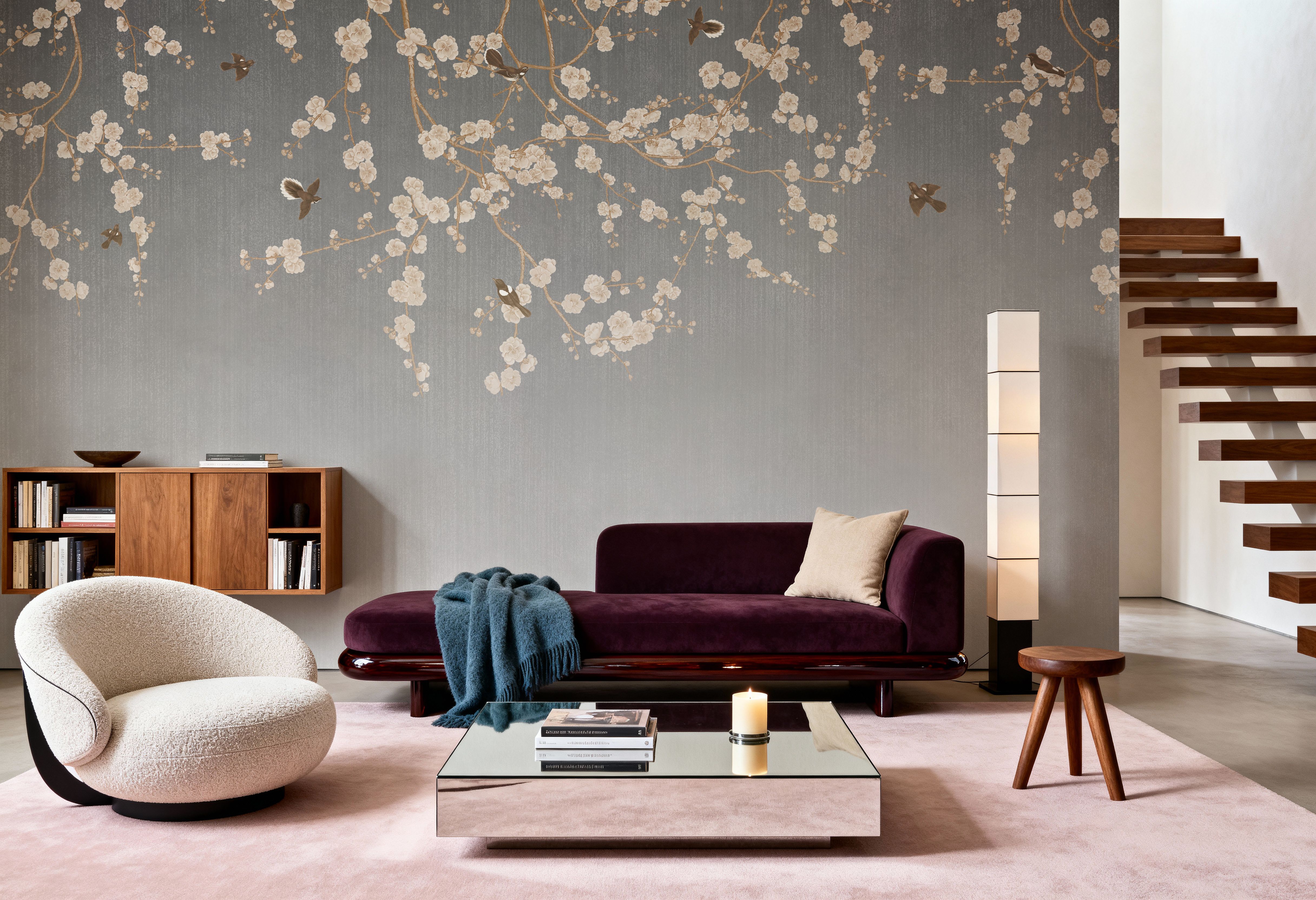 Beneath The Cherry Tree Gray