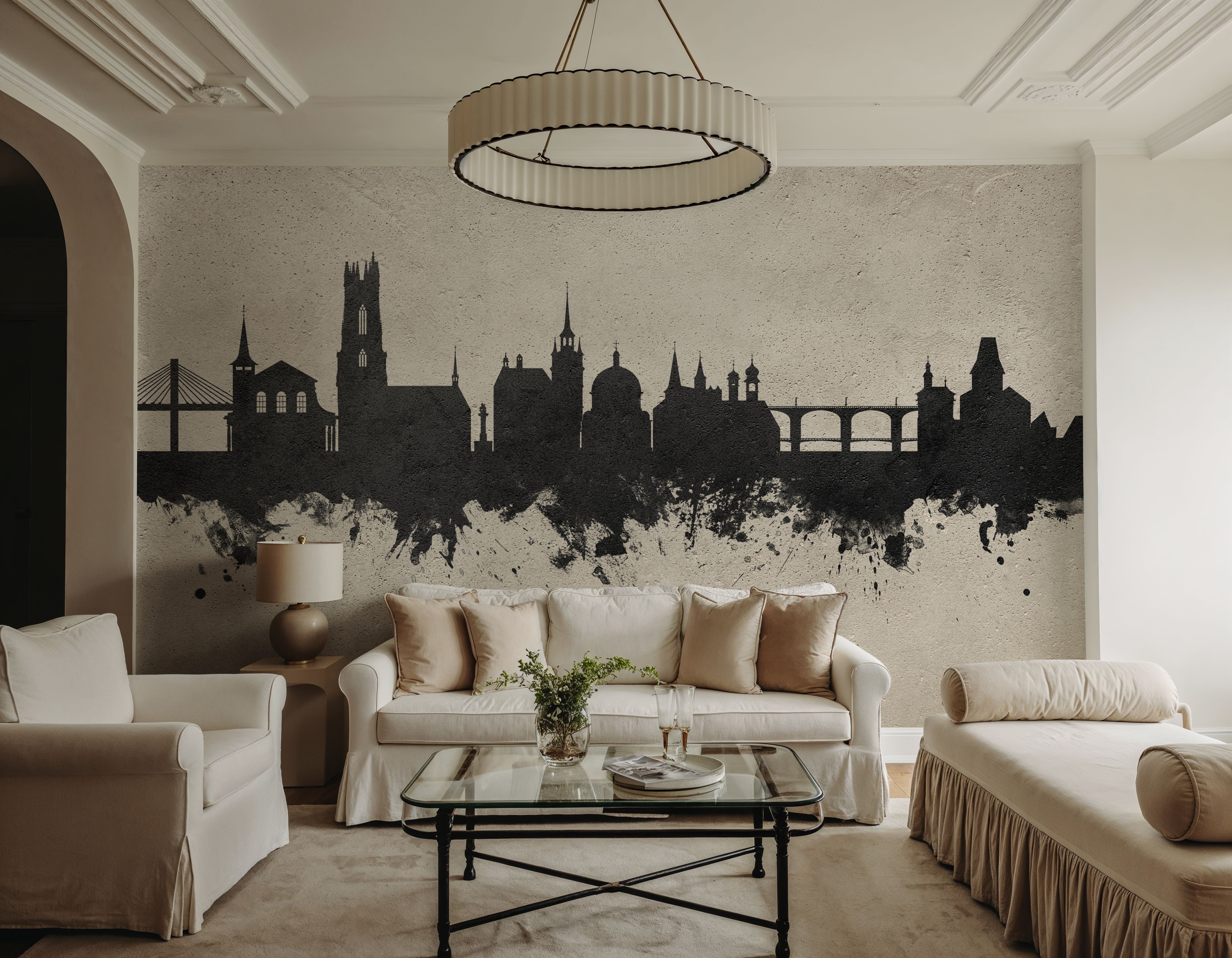 Fribourg Switzerland Skyline Concrete