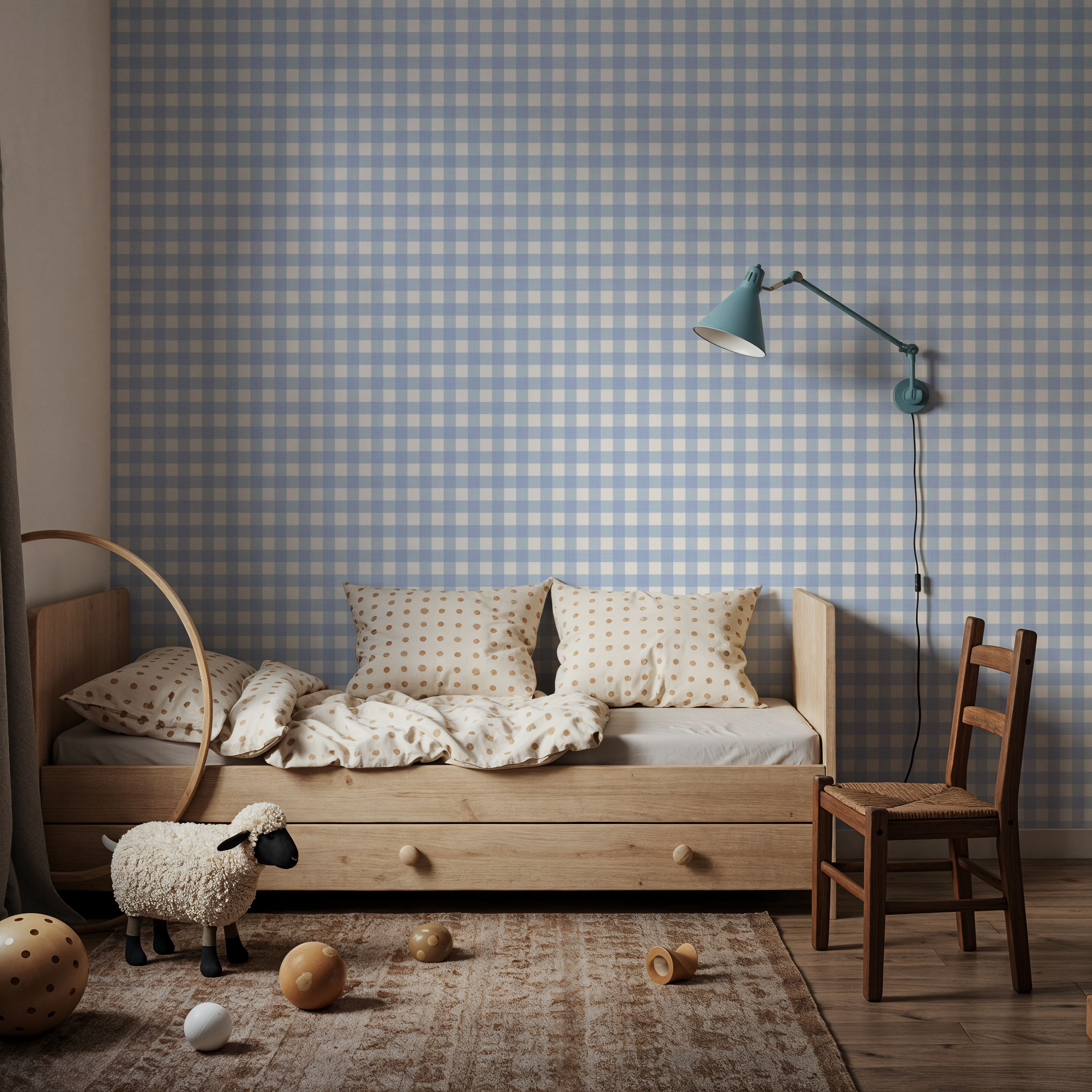 Gingham Ocean, Behang
