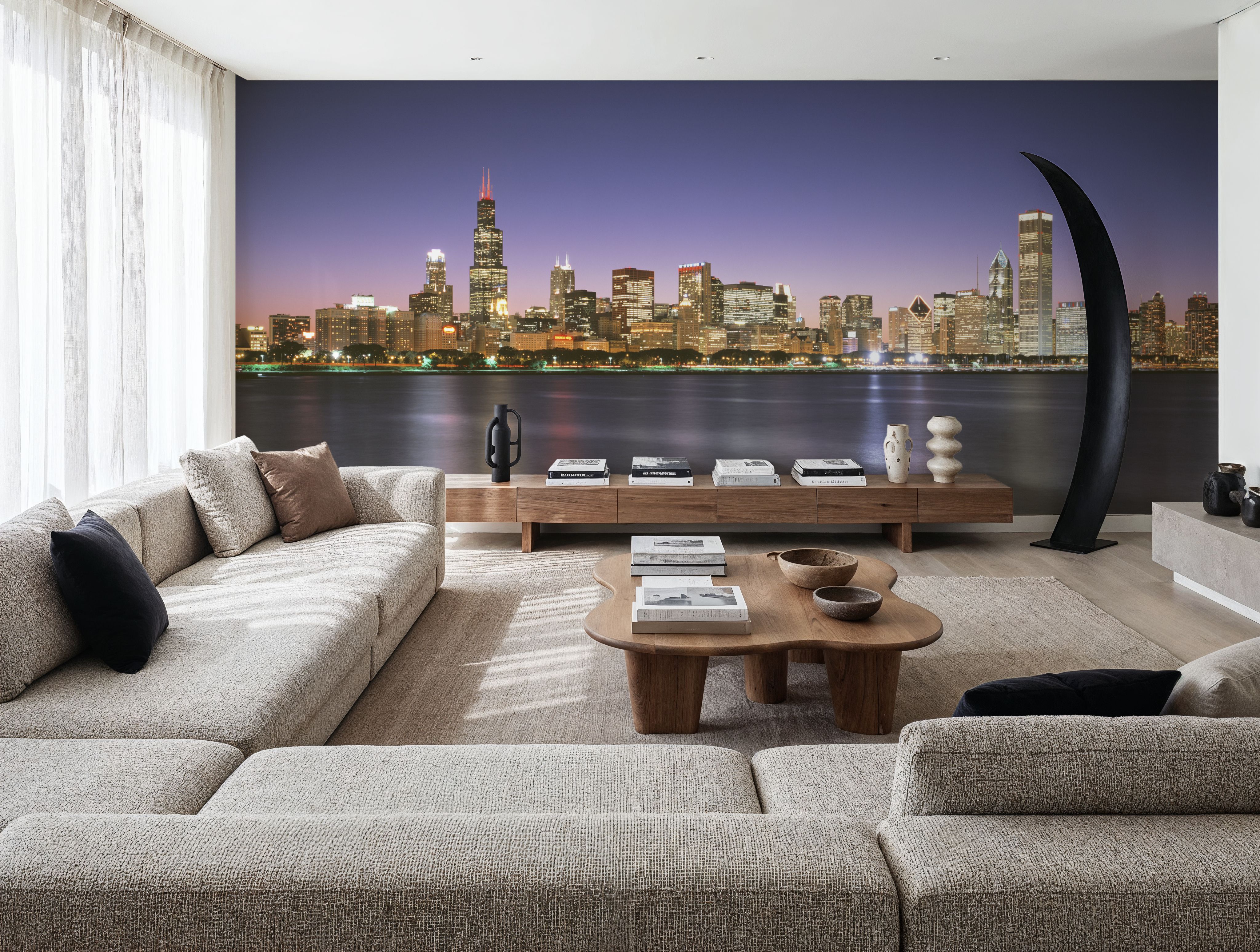 Twilight Skyline Silhouette