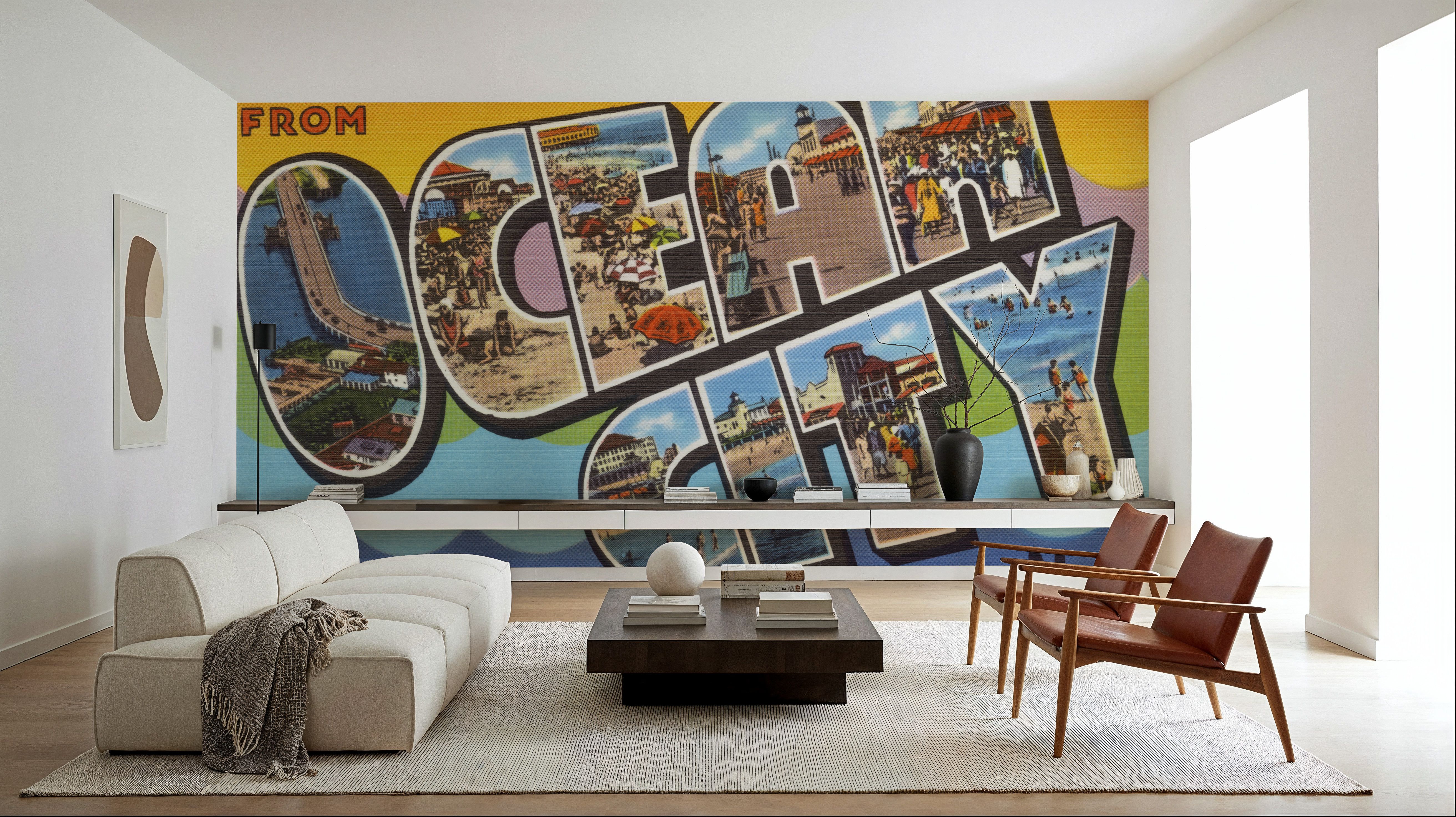 Greetings from Ocean City - Screenprint Postcard