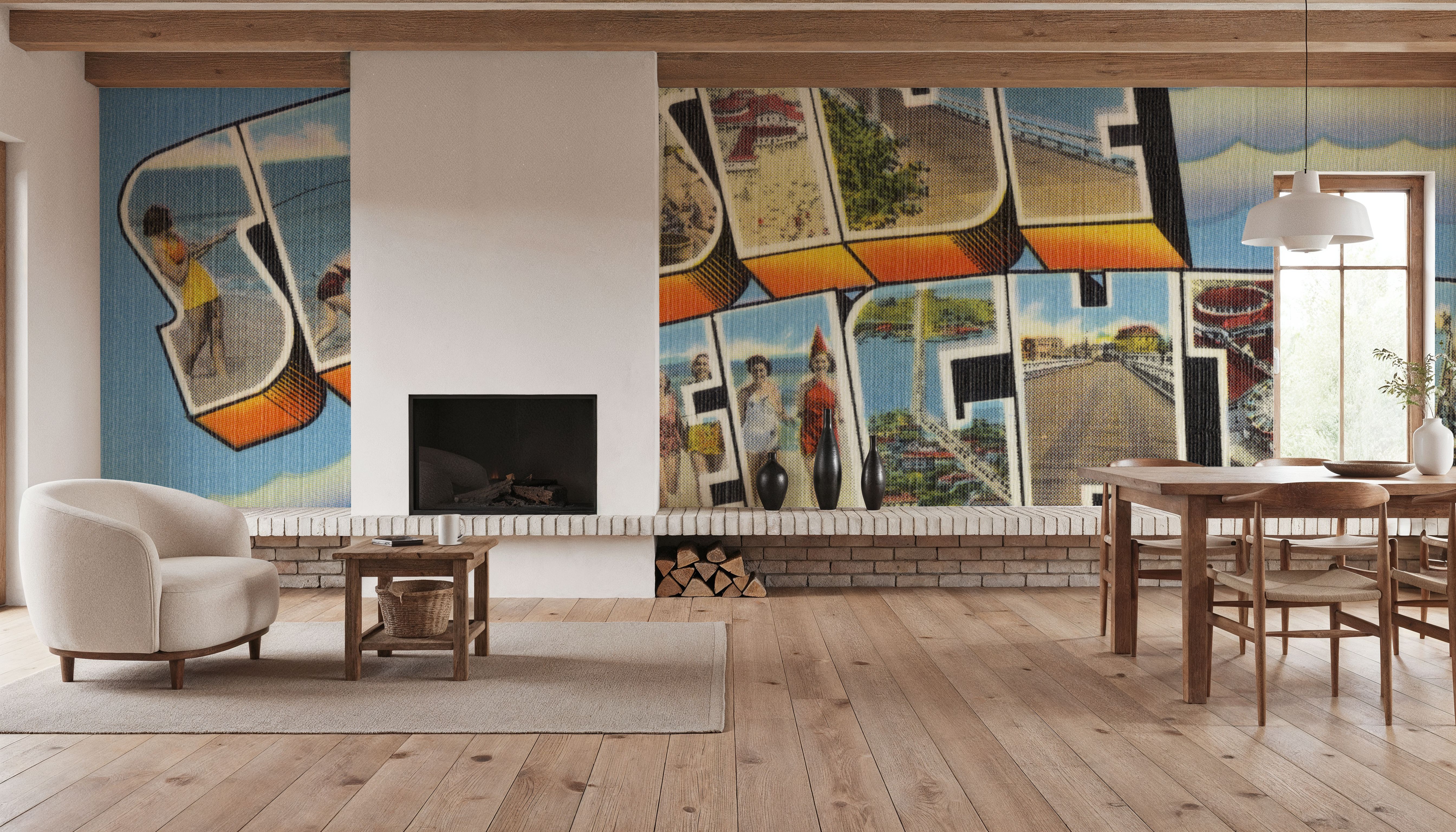 Greetings from Seaside Heights - Screenprint Postcard