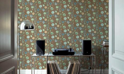 Flutterby Flowers Brown