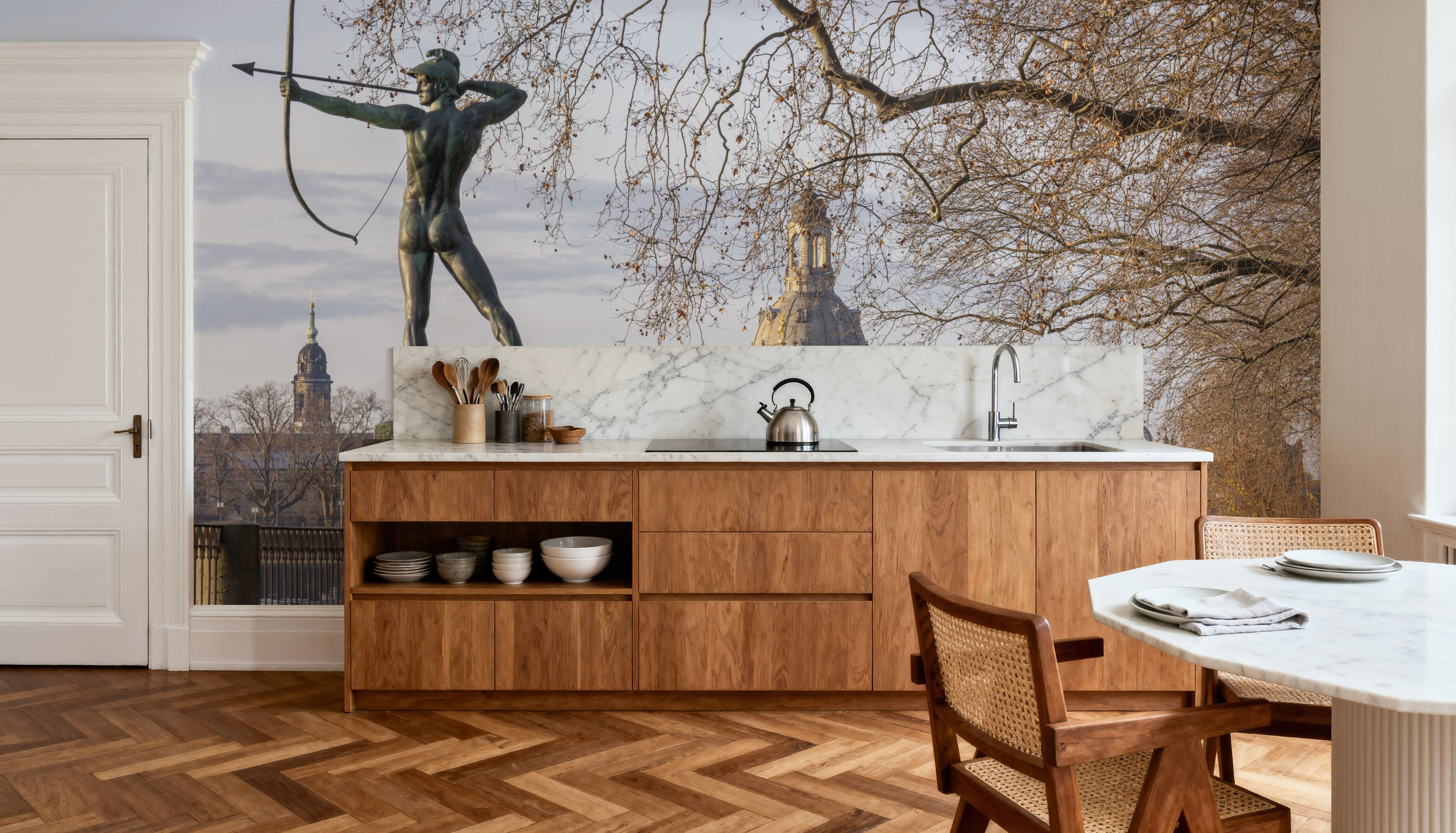 Bronze Guardian, Wallpaper