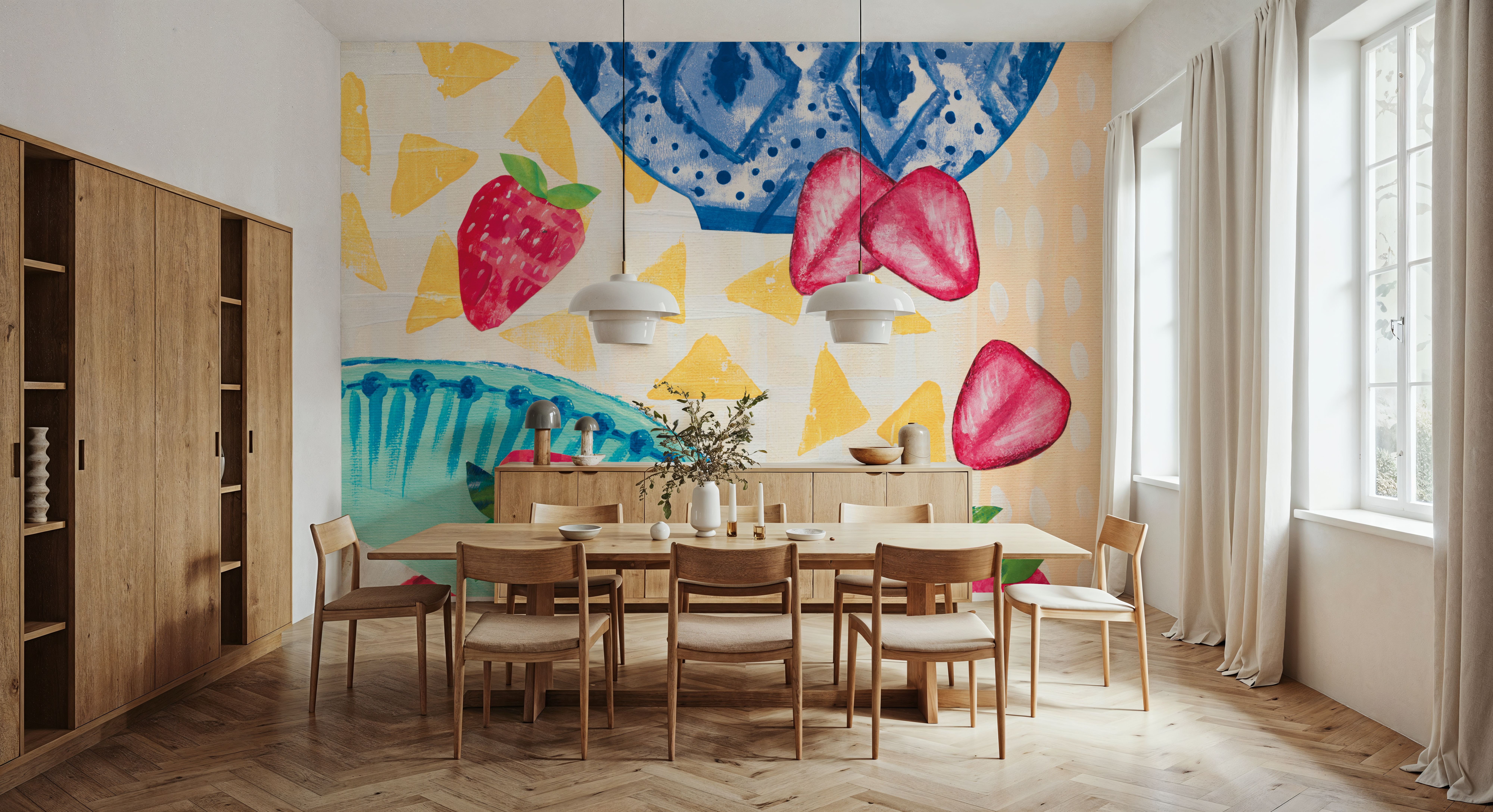 Tablescape Strawberry Dessert