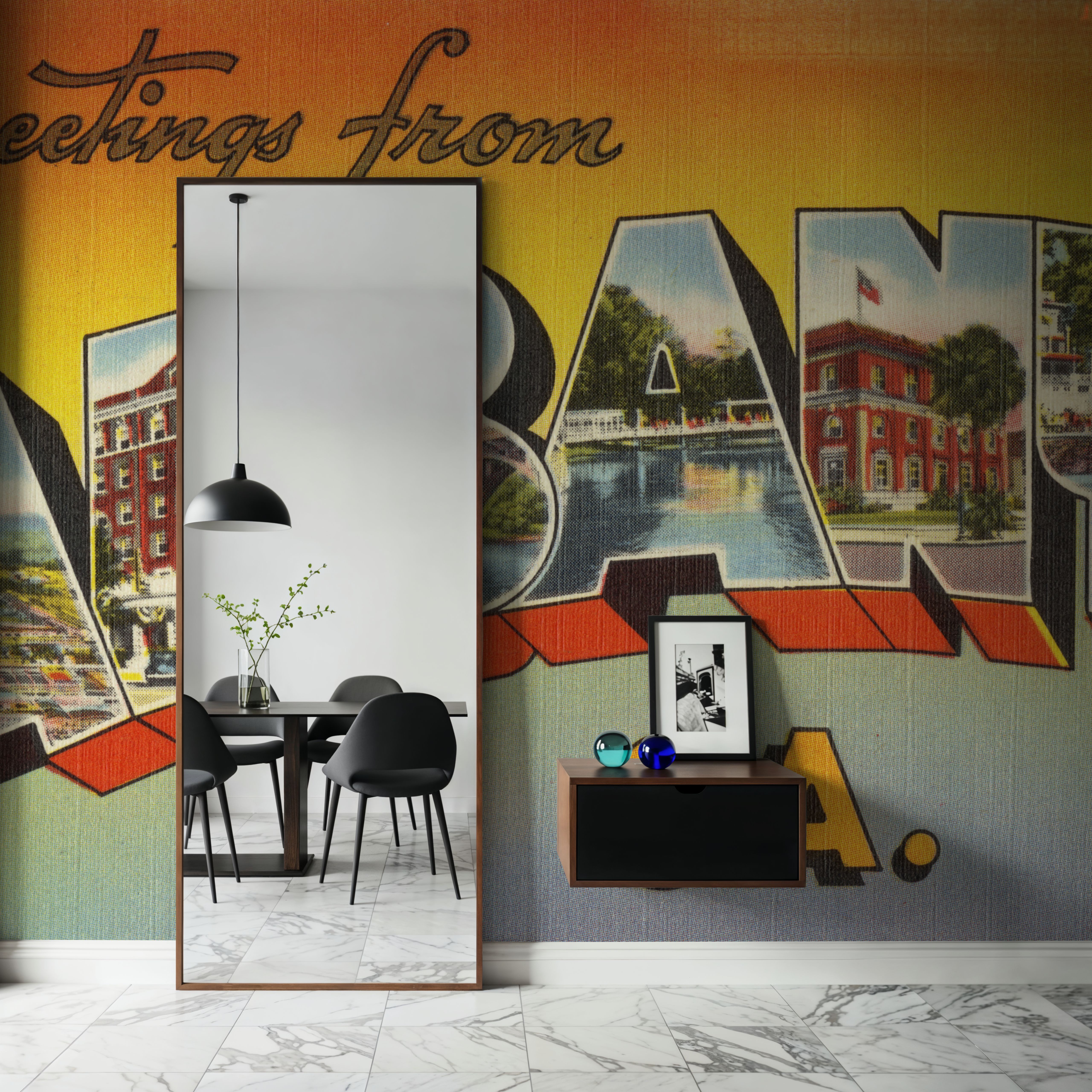 Greetings from Albany GA. - Screenprint Postcard