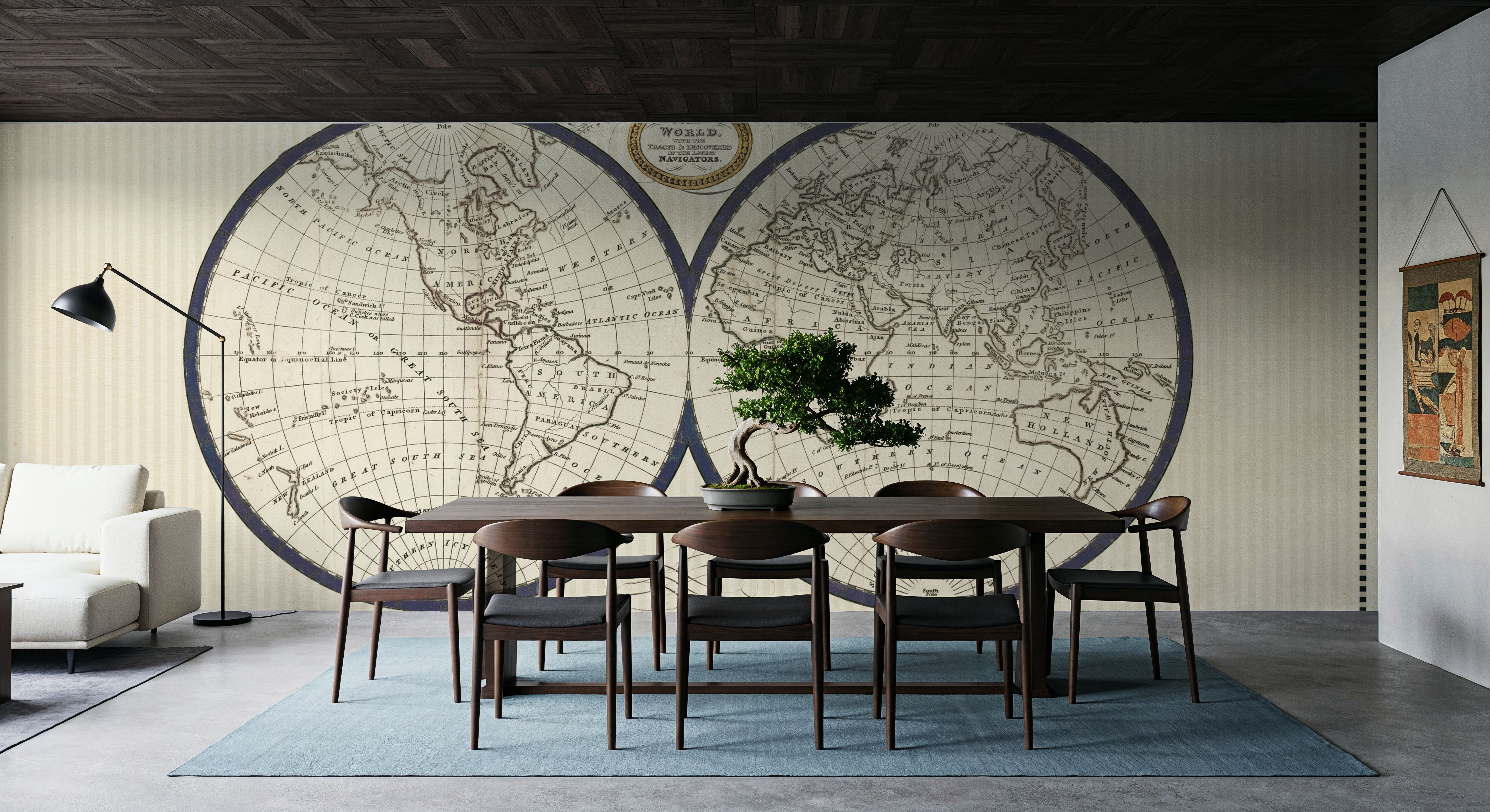 Torkington's World Map, Tapeten