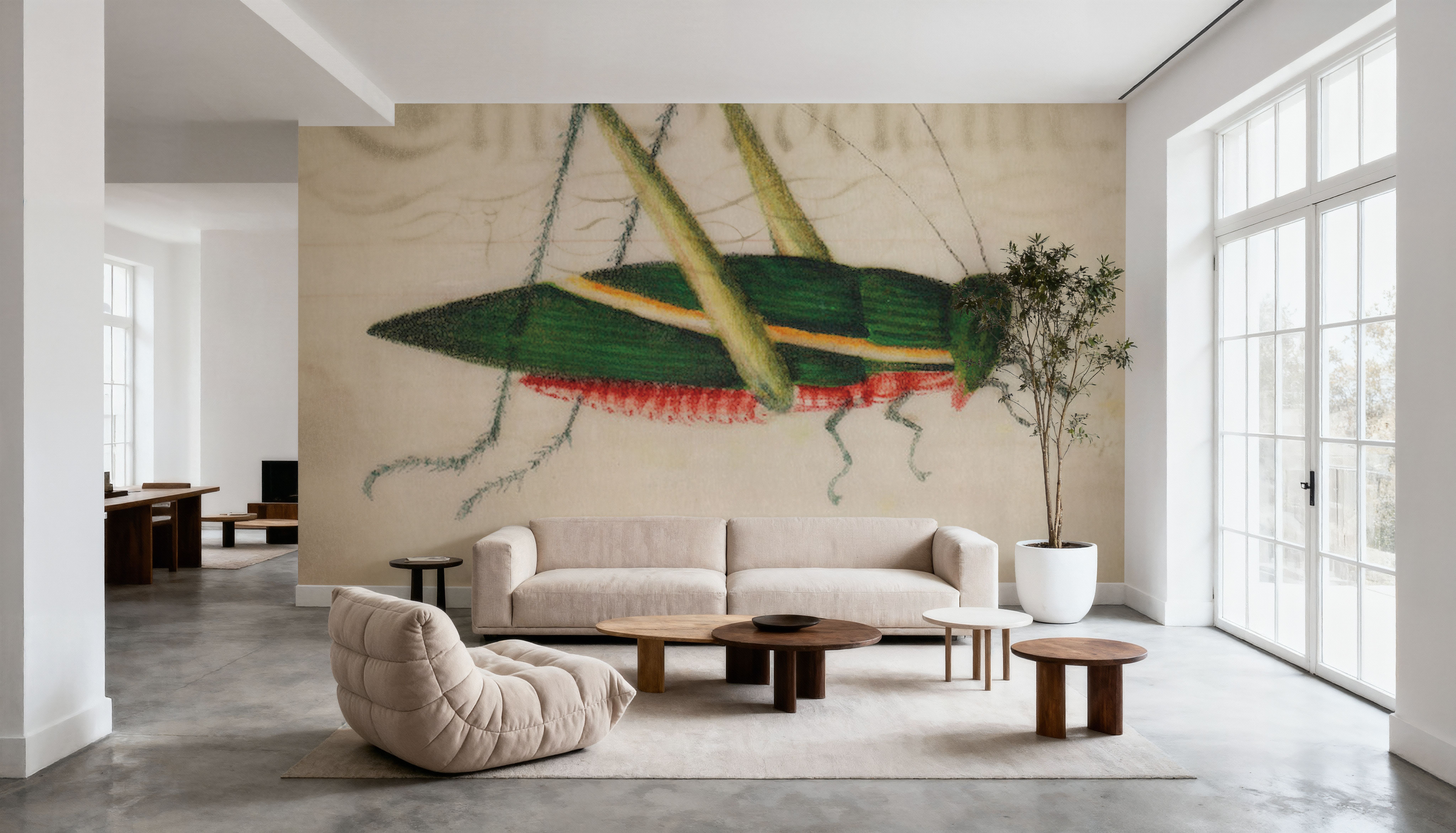 Vintage Green Grasshopper